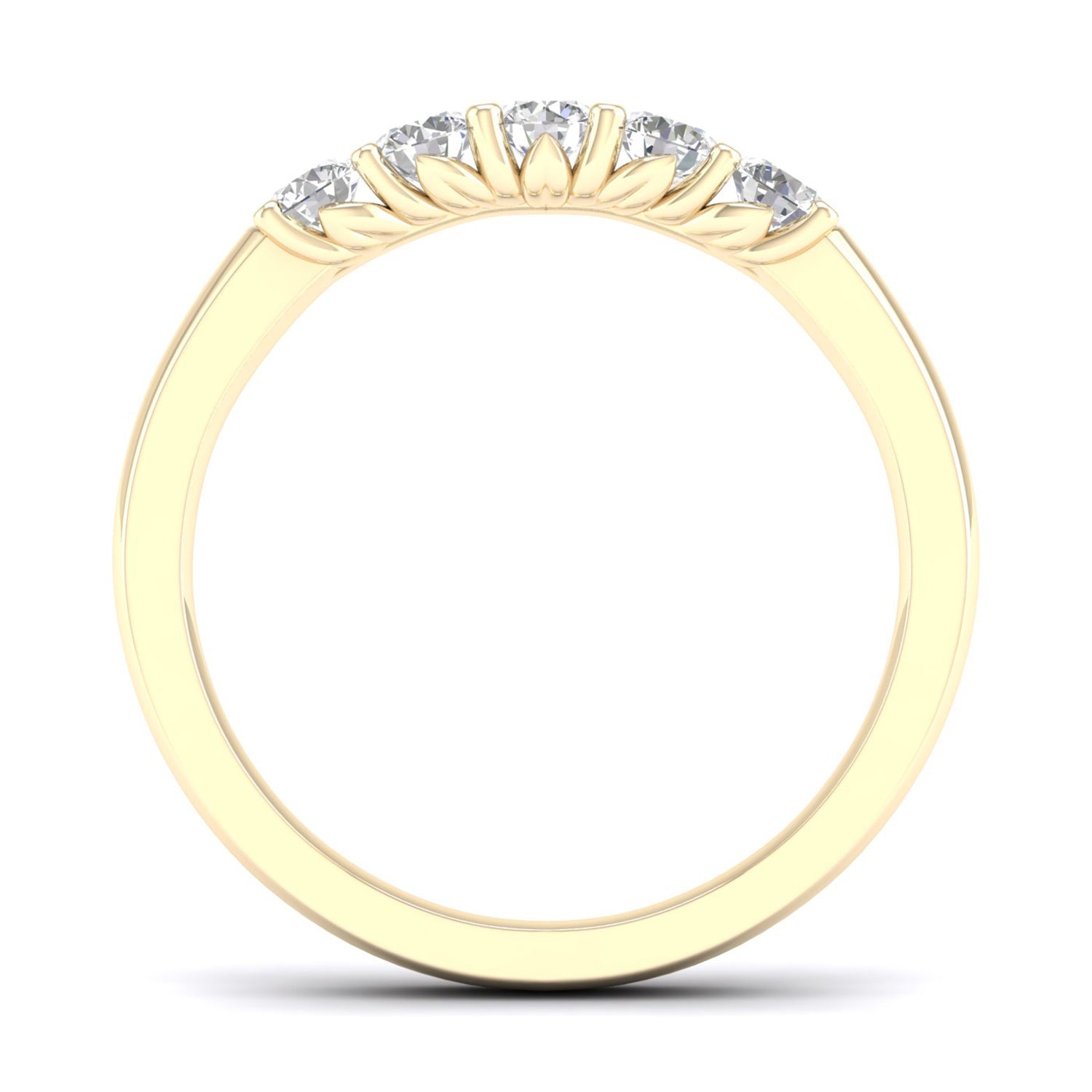 Essential 4-Pronged Round Ring_Product Angle_1/2 Ct. - 3