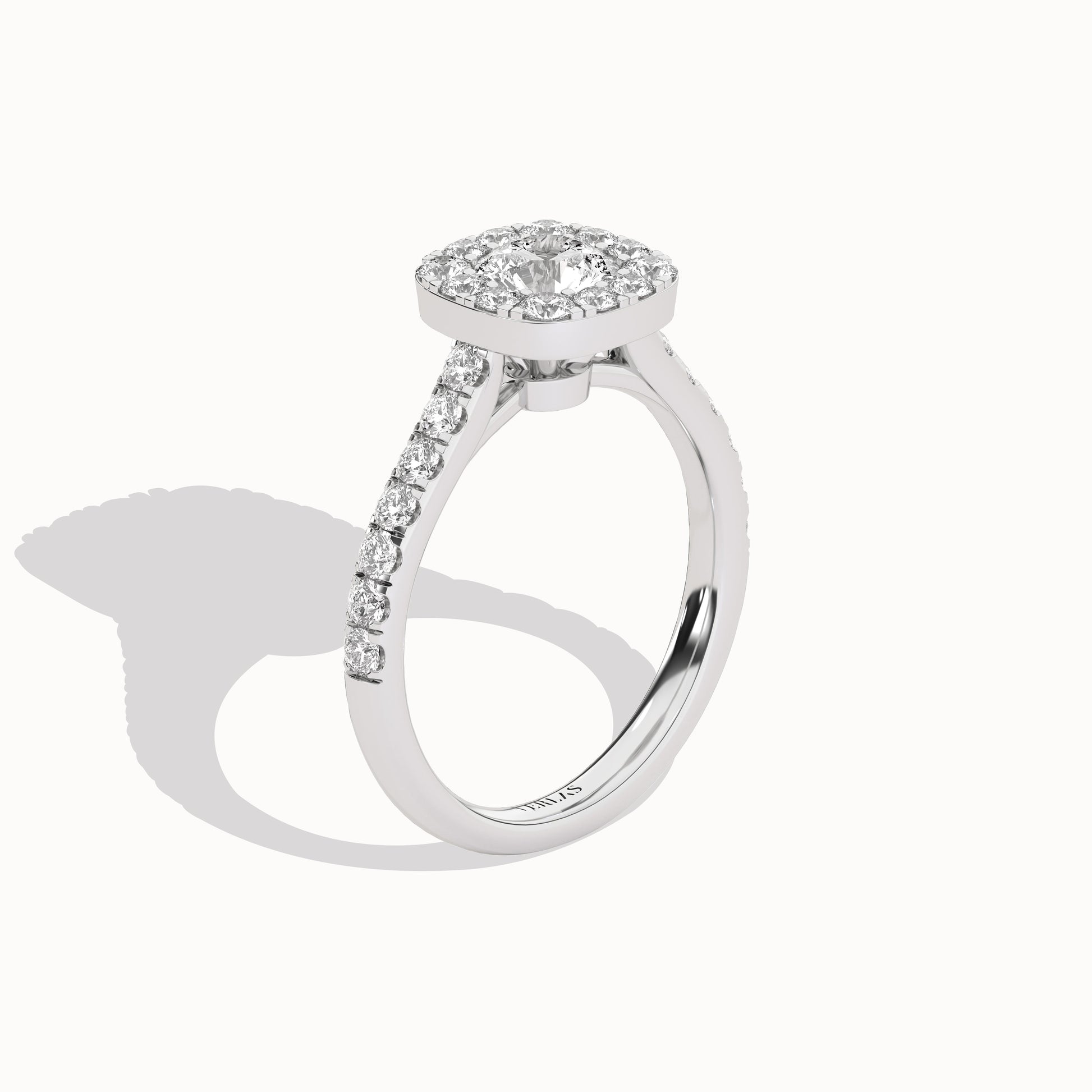 Signature Iconic Round-Princess Halo Ring_Product Angle_1 3/4Ct - 4