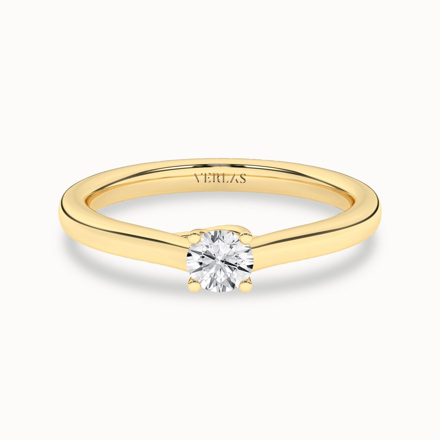 Timeless Round Ring_Product Angle_1/4Ct - 1