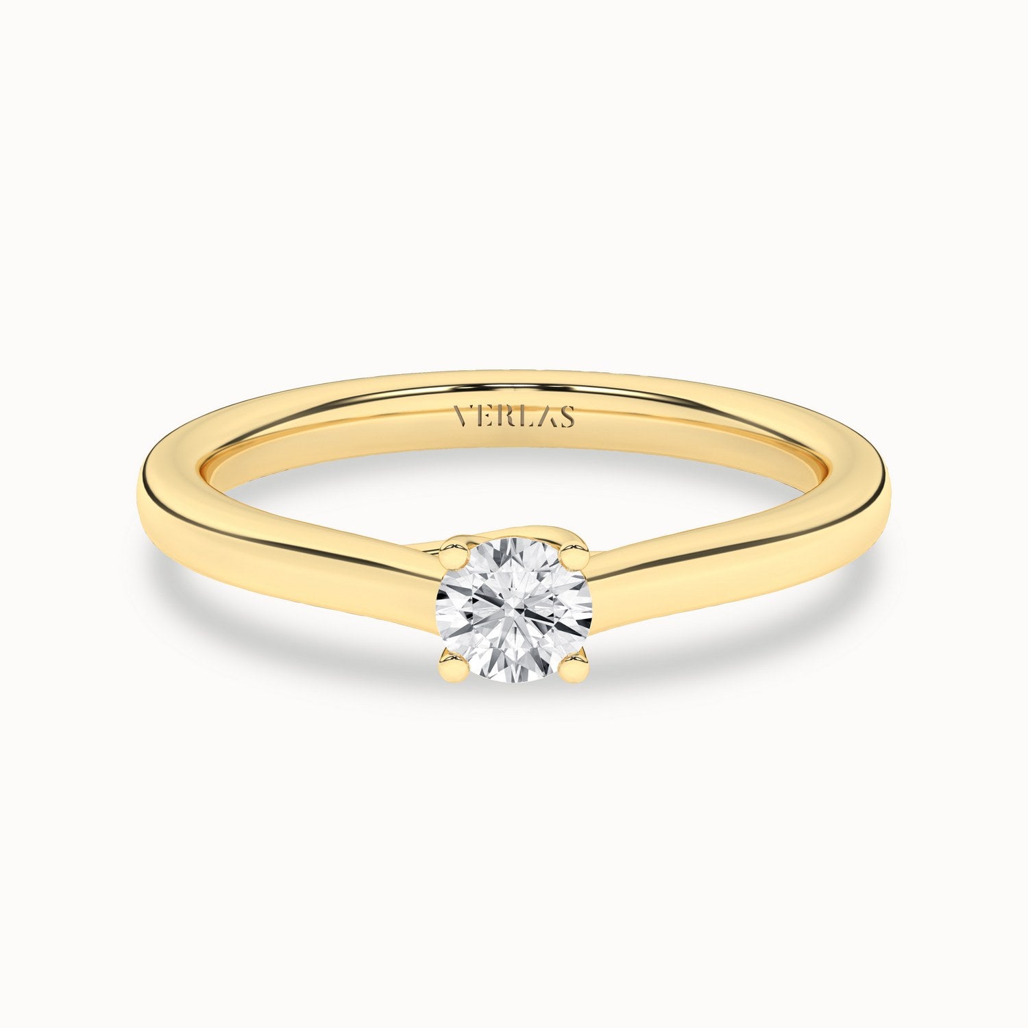 Timeless Round Ring_Product Angle_1/4Ct - 1