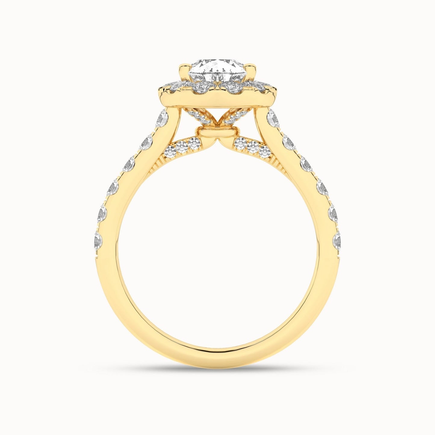 Signature Dewdrop Halo Ring_Product Angle_2Ct - 3