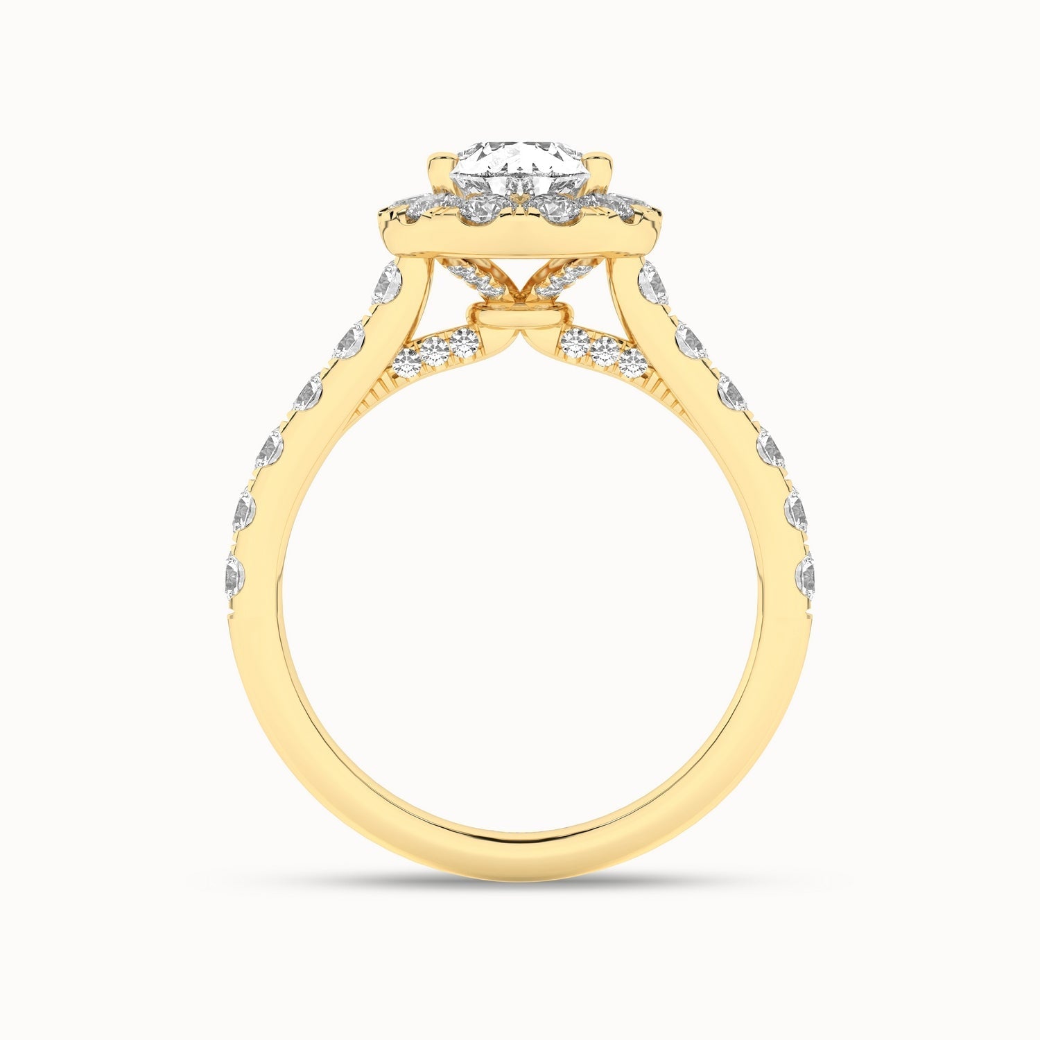 Signature Dewdrop Halo Ring_Product Angle_2Ct - 3