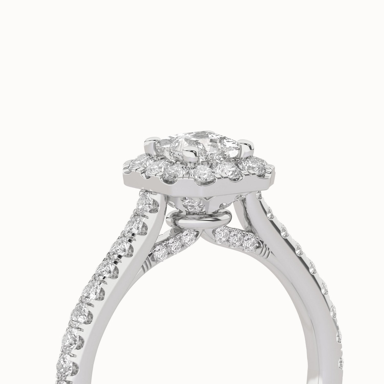 Signature Princess Halo Ring_Product Angle _1Ct. - 5