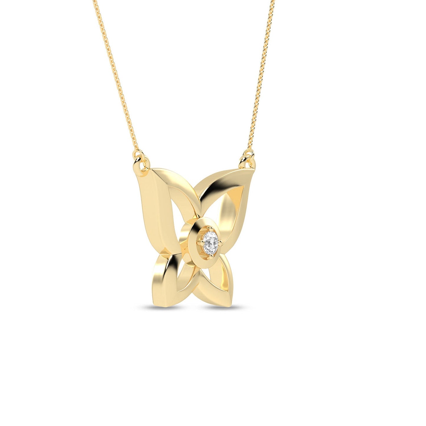 Butterfly Sparkle Necklace_Product Angle_0.03 - 2