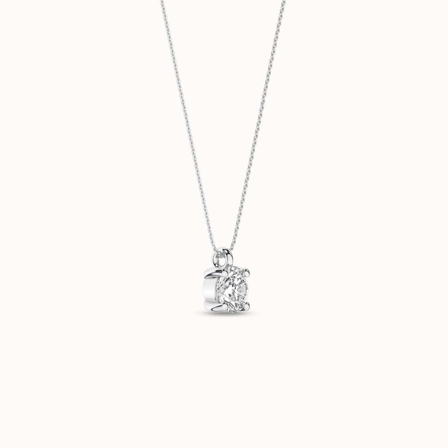 Essential Round Necklace _Product Angle_1/2Ct. - 2