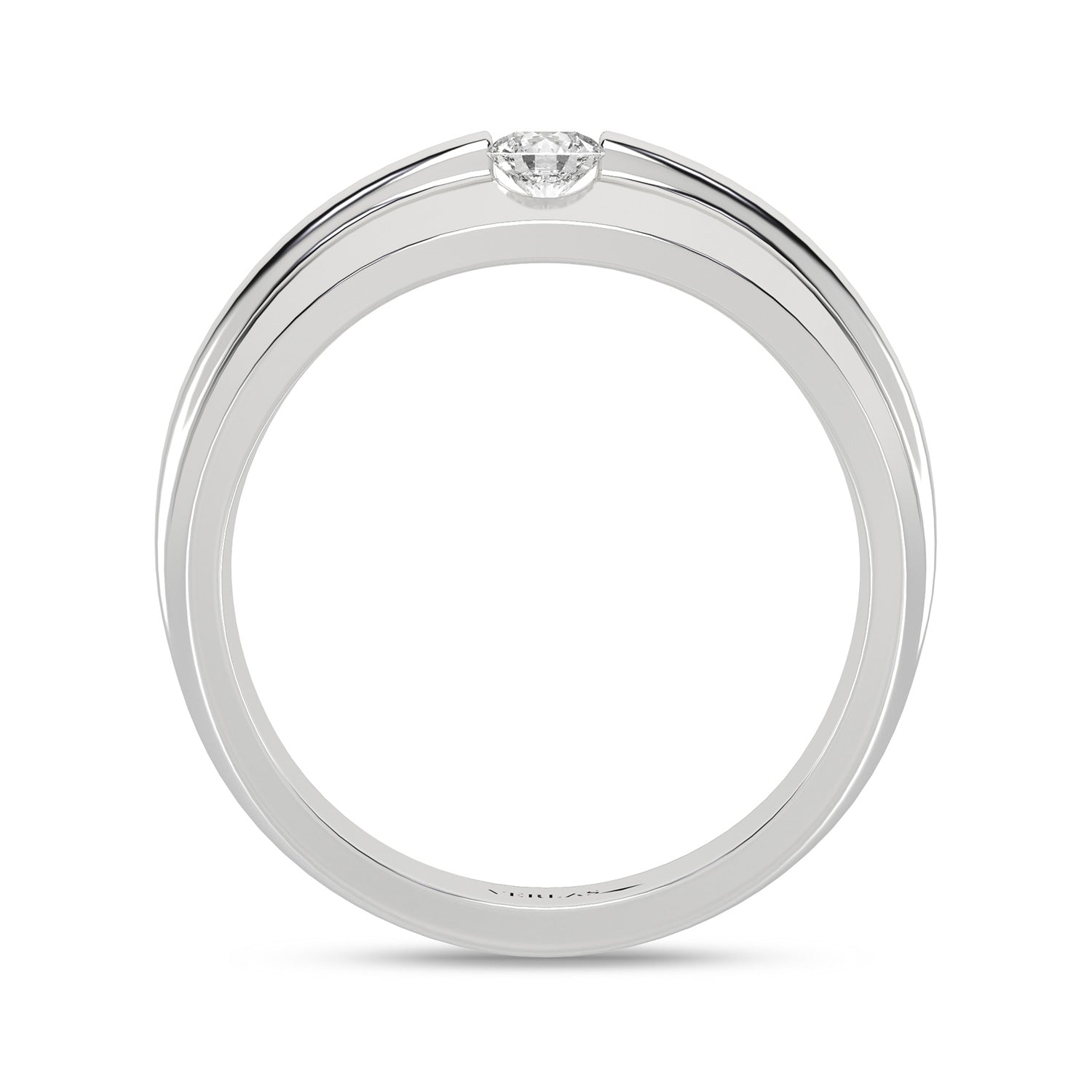 Essential 4-Pronged Round Ring_Product Angle_1/5 Ct. - 3