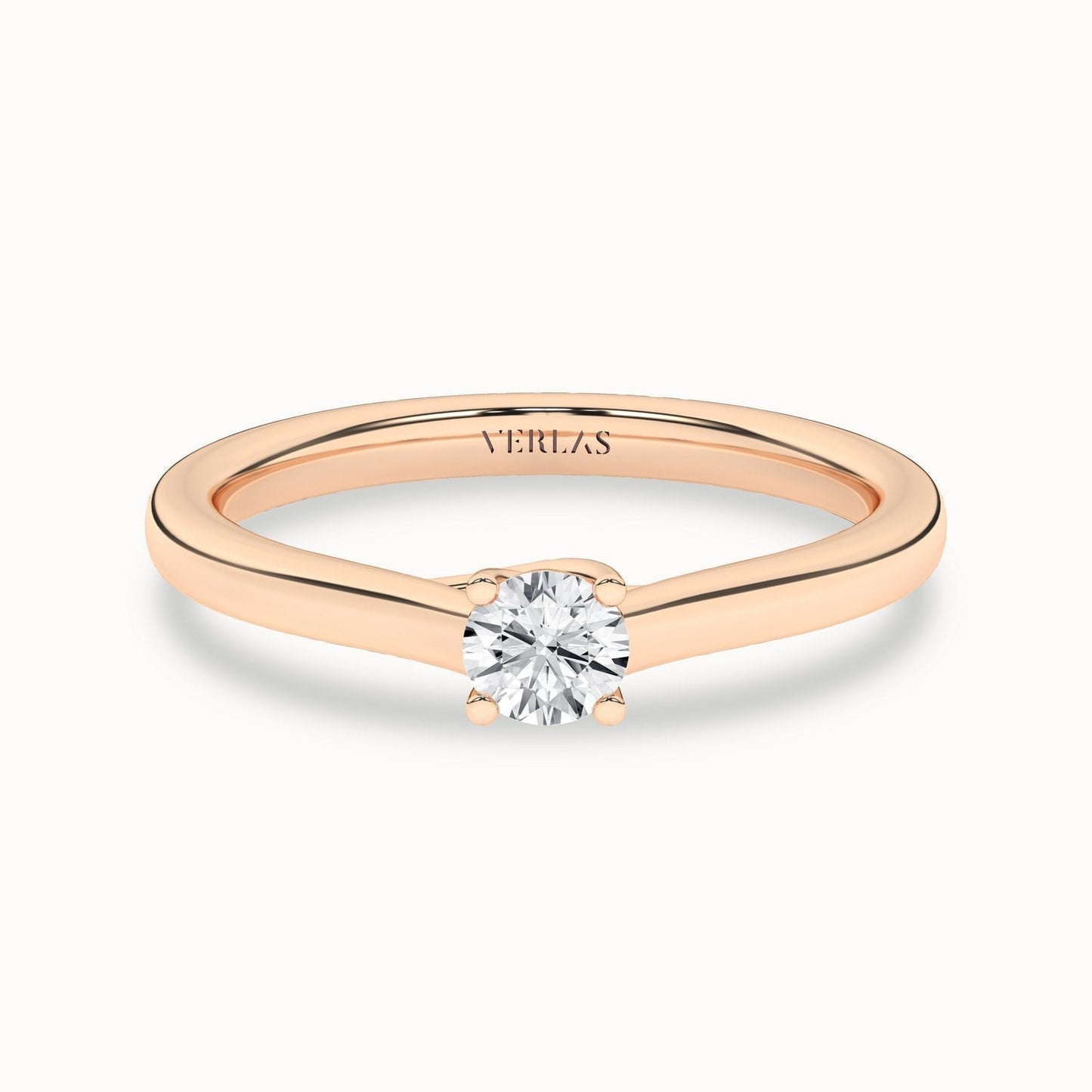 Timeless Round Ring_Product Angle_1/4Ct - 1