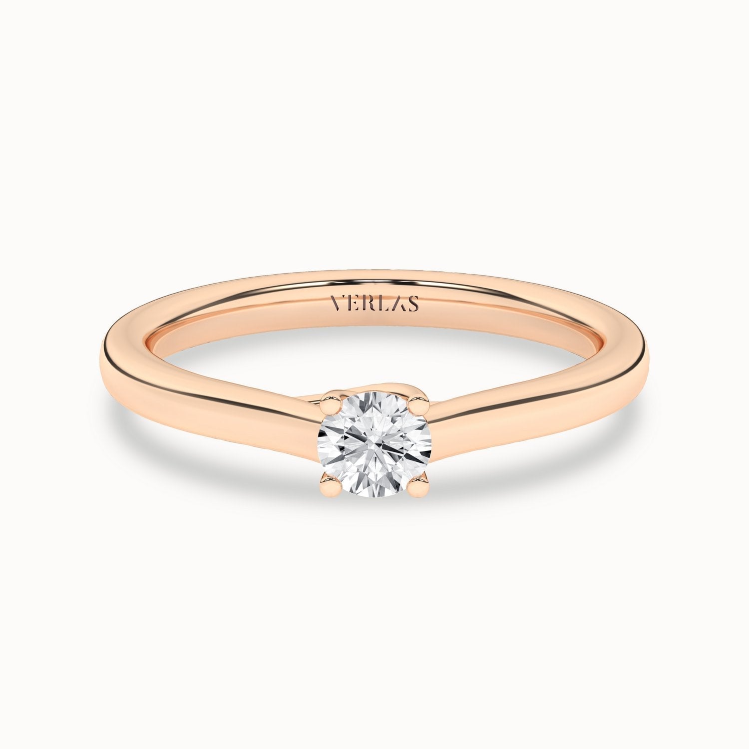 Timeless Round Ring_Product Angle_1/4Ct - 1