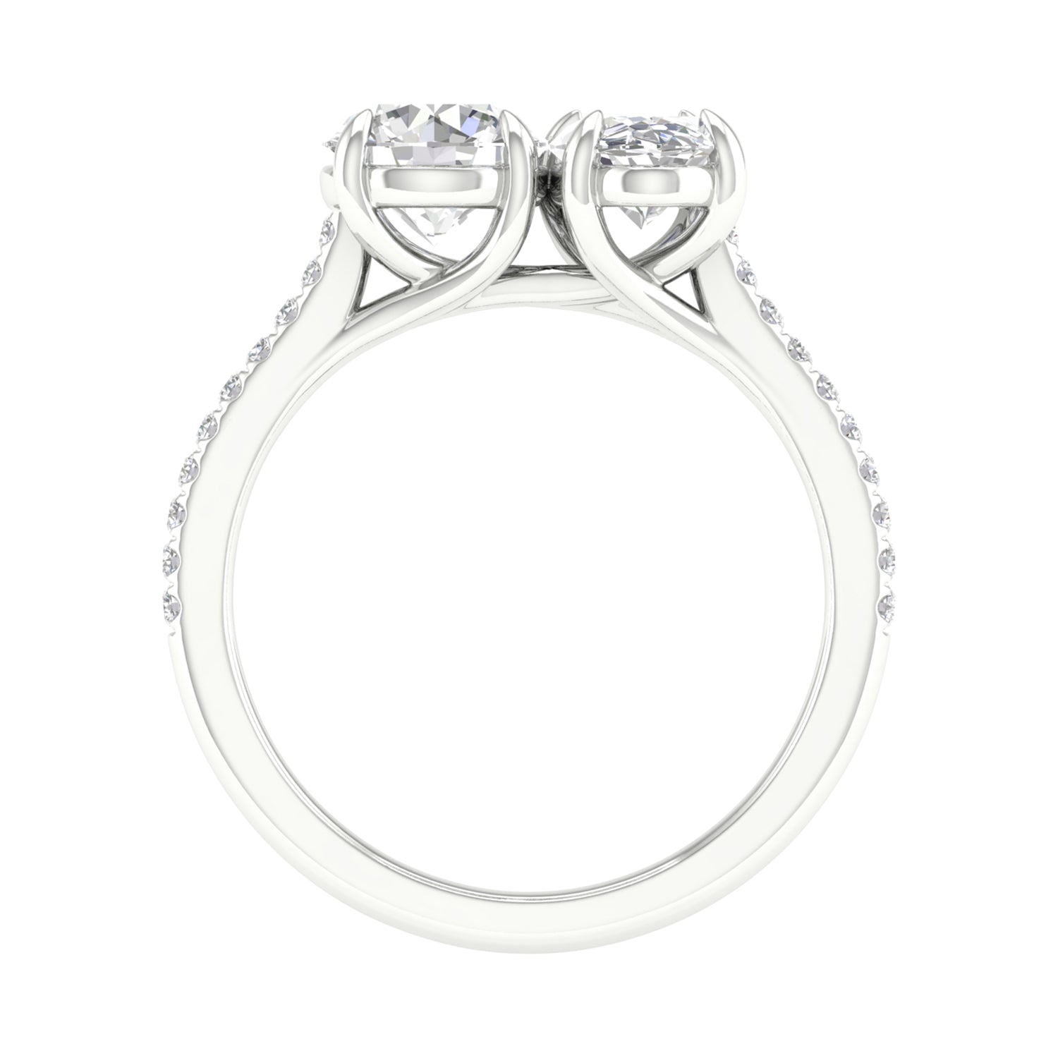 Atmos Round Oval Two Stone Diamond Ring_Product Angle_2 1/6 Ct. - 3