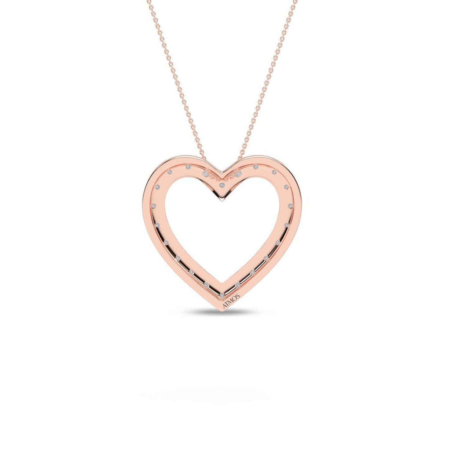 Atmos Heart Silhouette Necklace_Product Angle_1/2 Ct. - 3