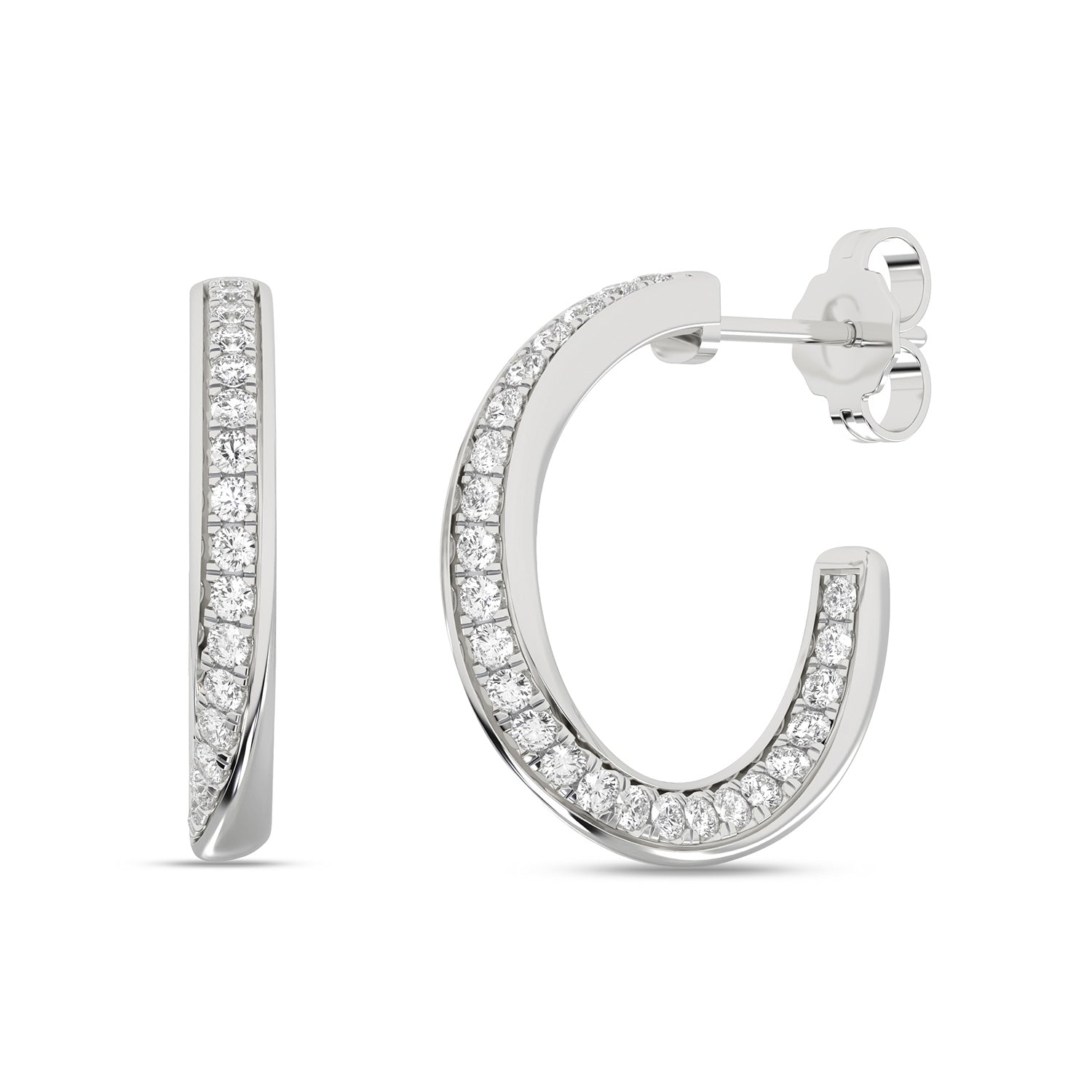 Diamond-Lace Arc Hoops_Product Angle_1/2 Ct. - 2 