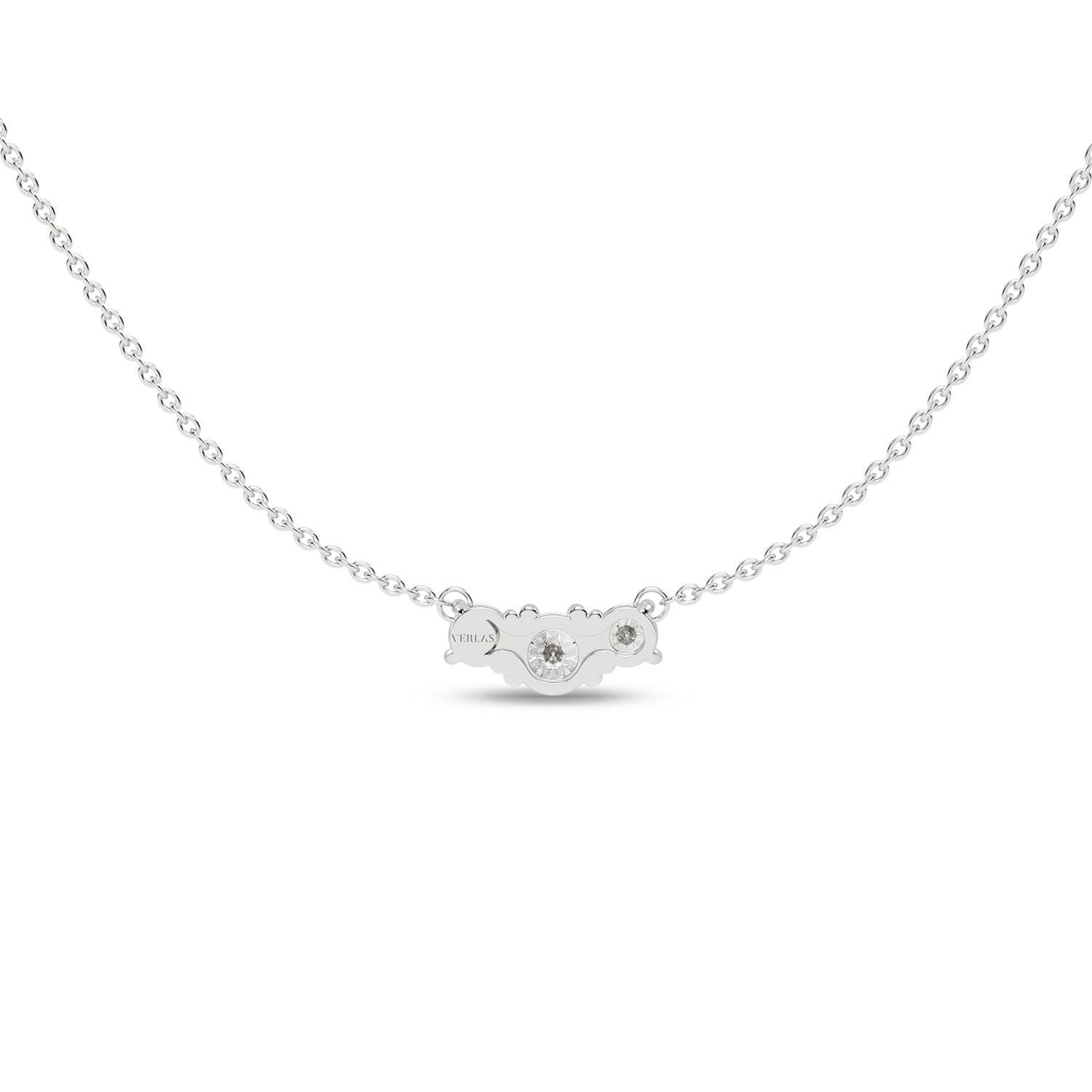 3-Stone Atmos Diamond Necklace_Product Angle_1/2 Ct. - 3