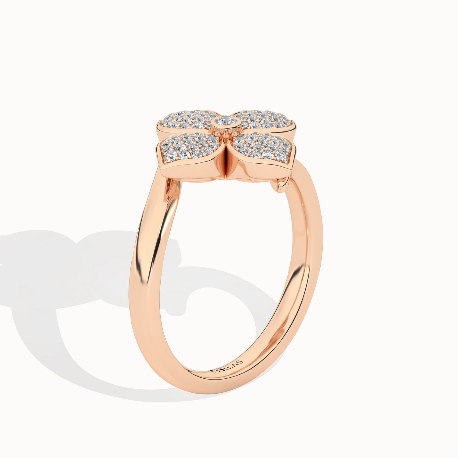 La Fleur Diamond Radiant Ring_Product Angle_1/4Ct - 2