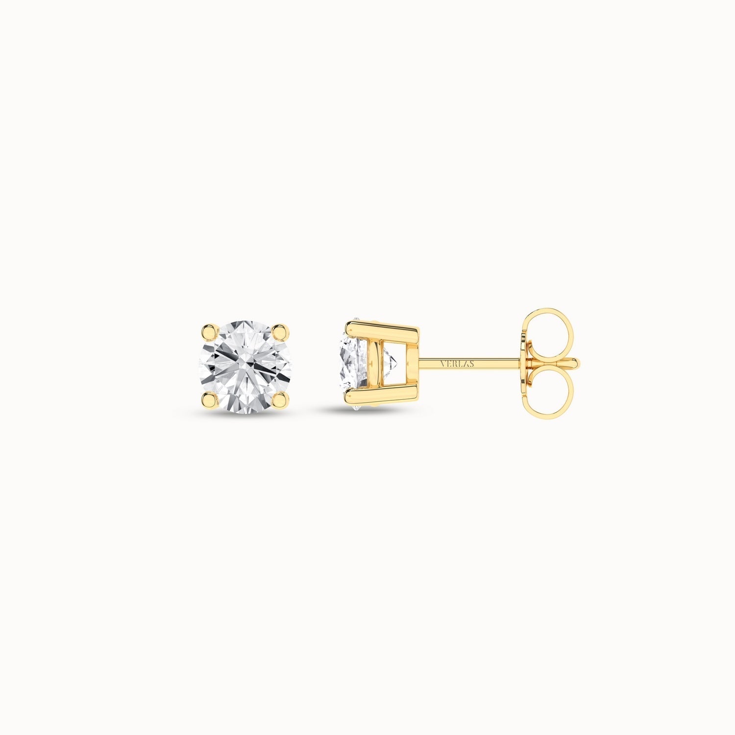 Round Solitaire Studs_Product Angle_1/3Ct. - 1