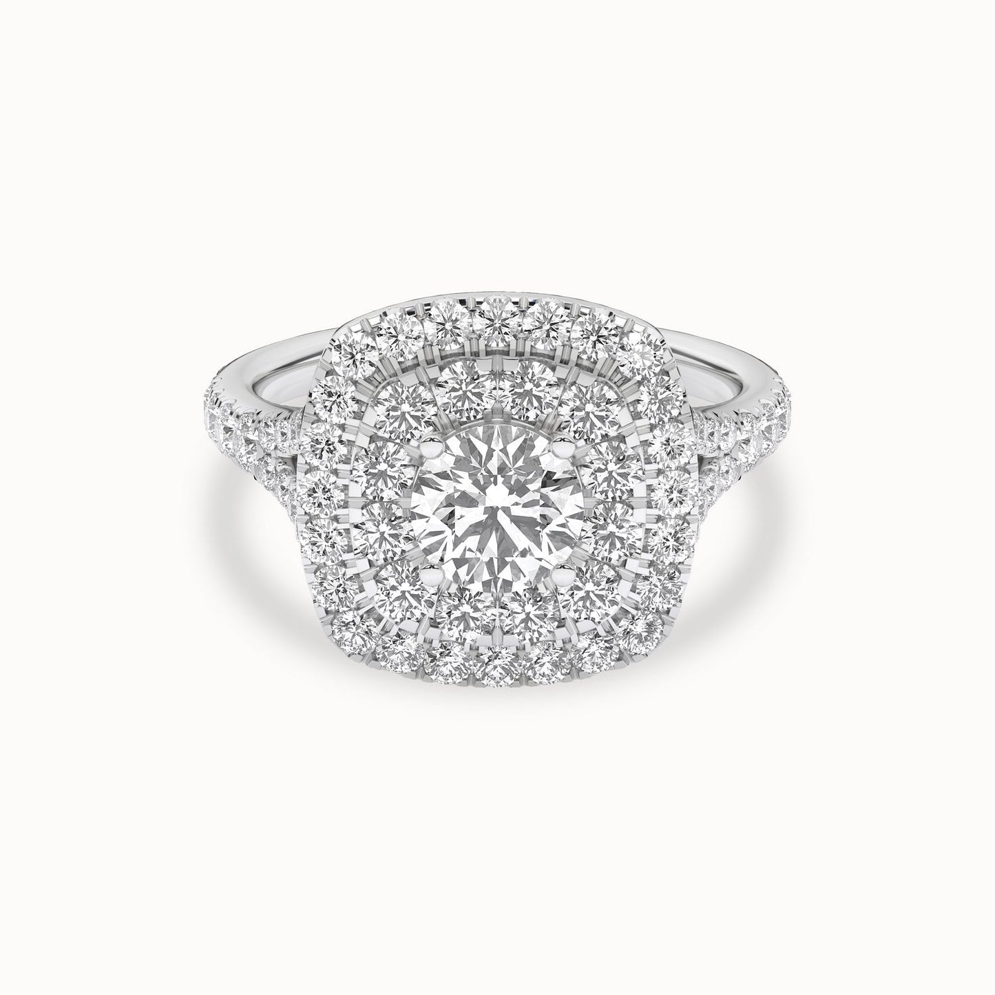 Round-Center Princess Double Halo Ring_Product Angle_2 1/4Ct - 1