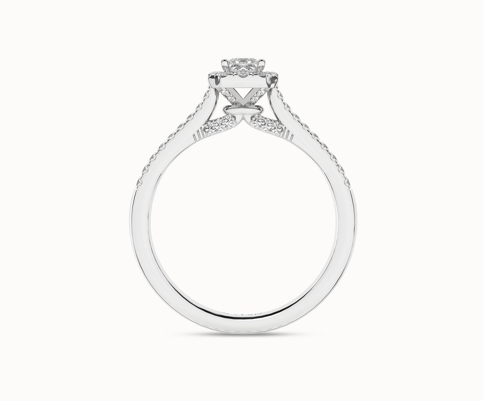 Signature Princess Halo Ring_Product Angle _1/2Ct. - 3