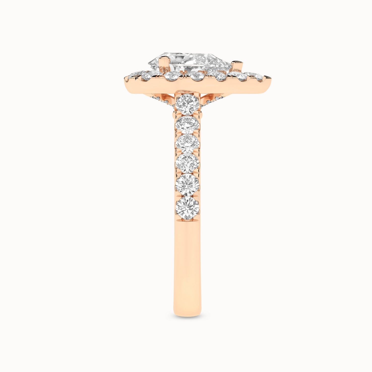 Signature Dewdrop Halo Ring_Product Angle_2Ct - 4