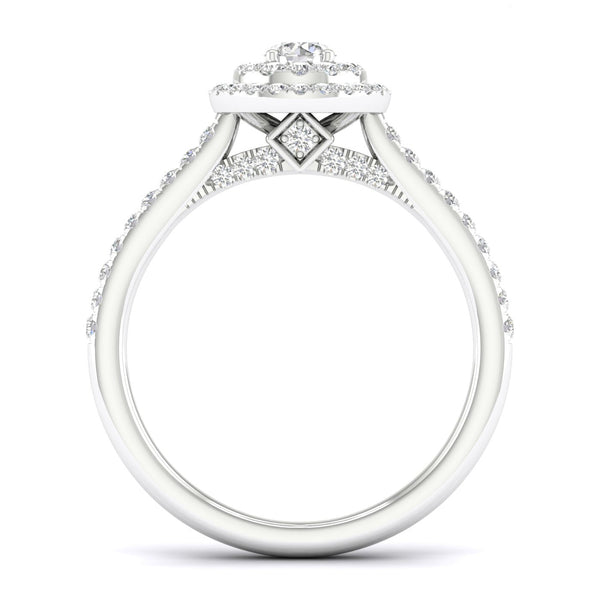 Signature Round Double Halo Ring