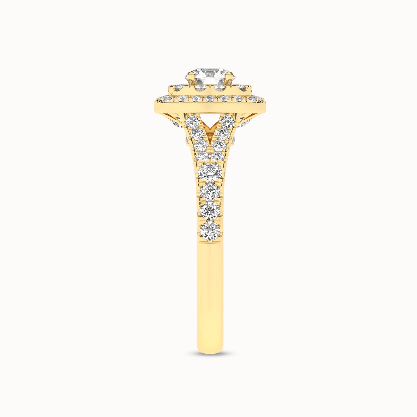 Round-Center Princess Double Halo Ring_Product Angle_1Ct - 3