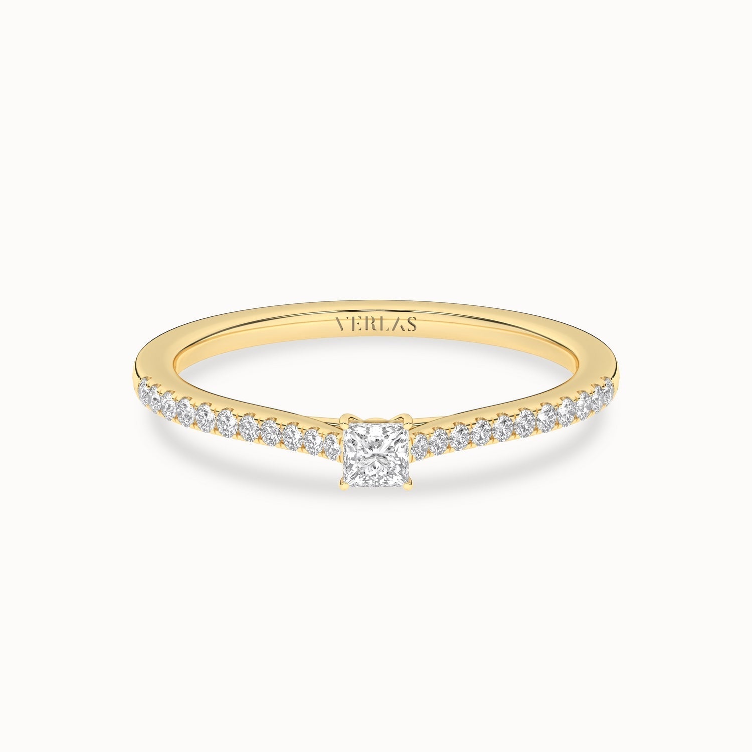 Signature Princess Ring_Product Angle_1/4Ct - 1