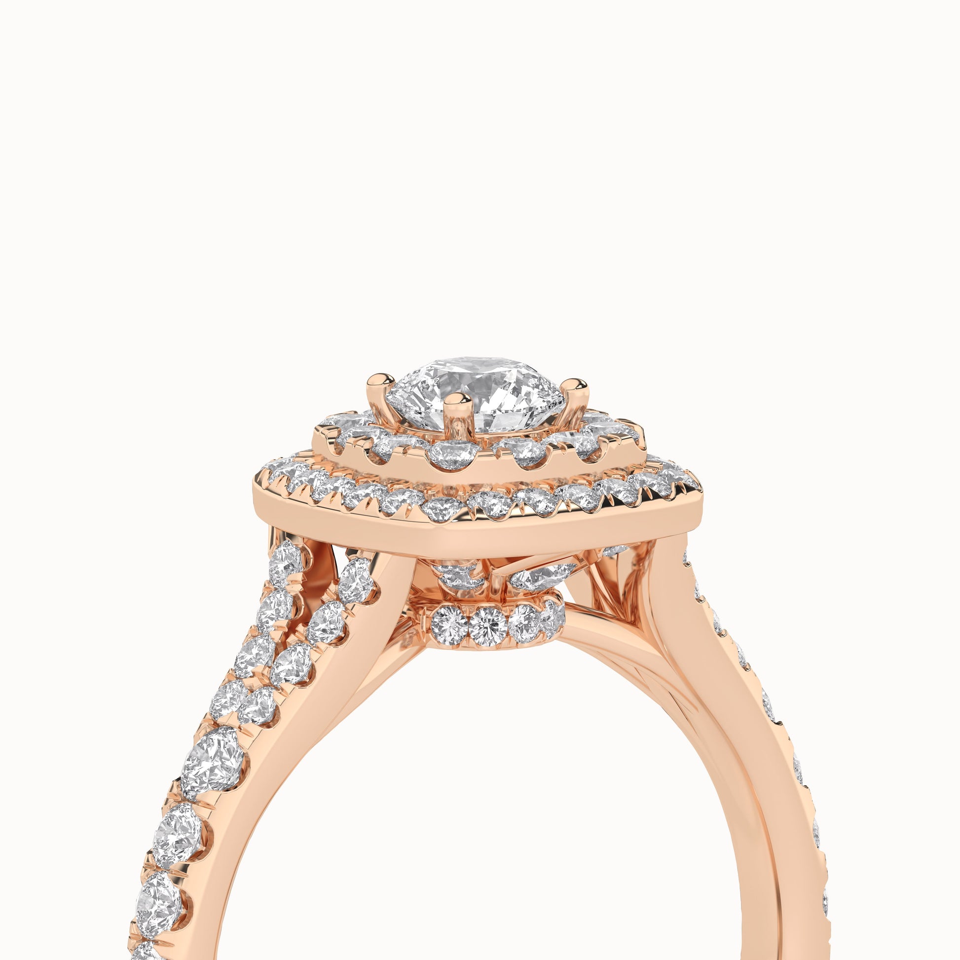Round-Center Princess Double Halo Ring_Product Angle_1Ct - 5