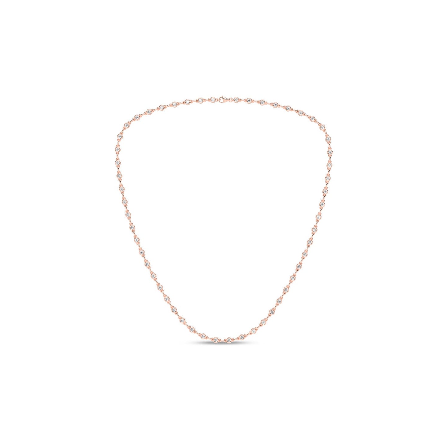 Atmos Bezel Set Diamond Necklace_Product Angle_PCP Main Image