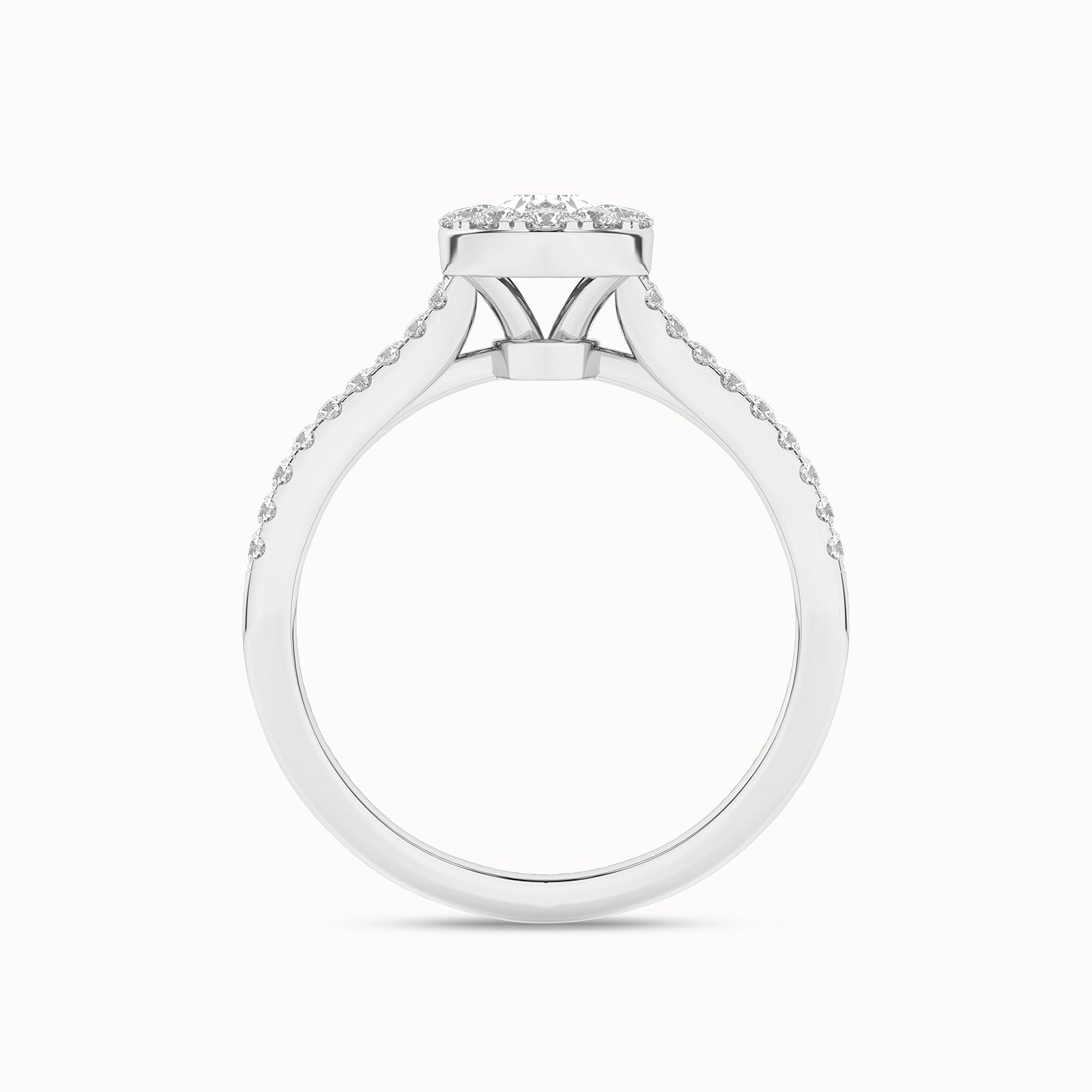 Unified Iconic Dewdrop Halo Ring_Product Angle_1Ct - 3