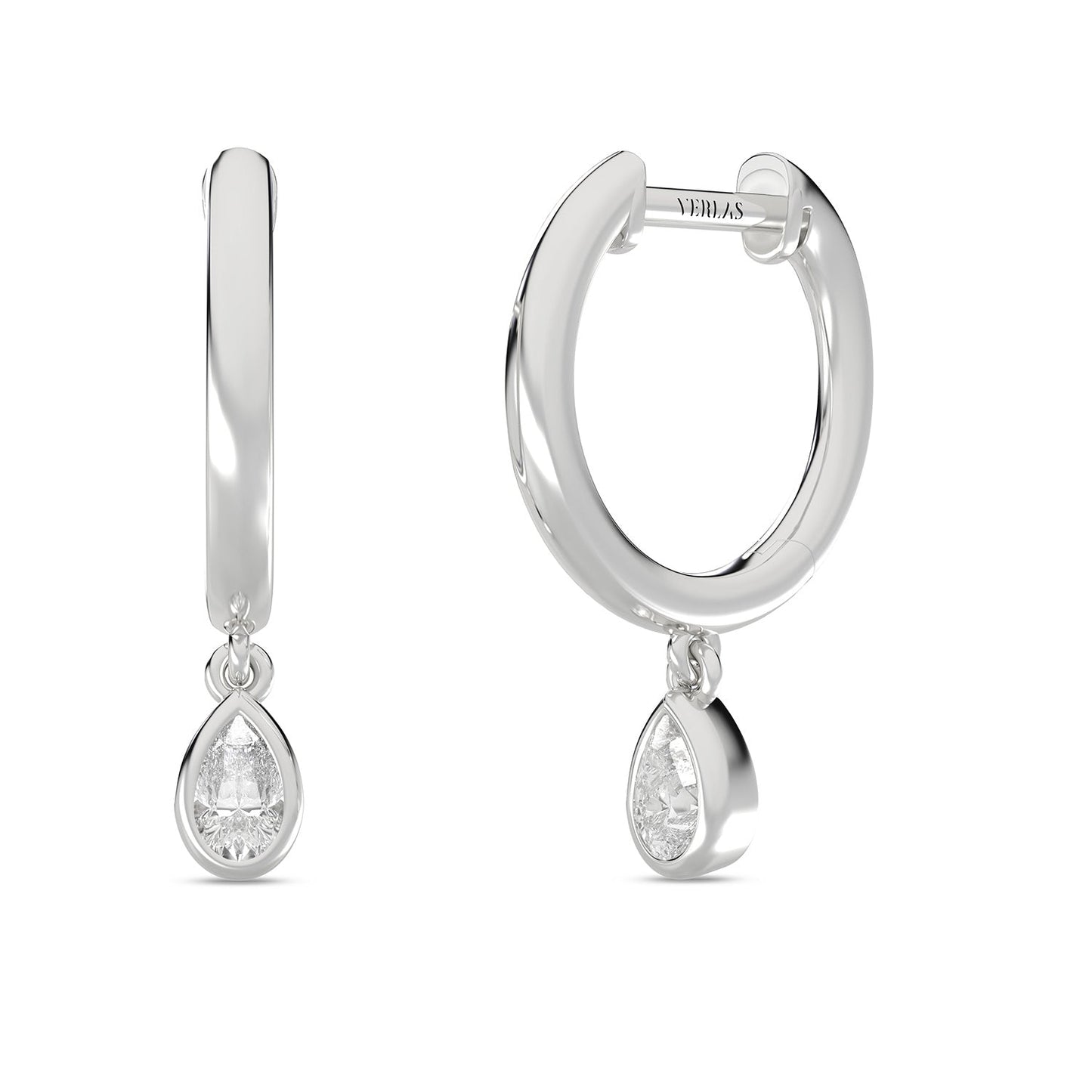 Mini-Dewdrop Encompassing Drop Hoops_Product Angle_1/5 Ct. - 2 