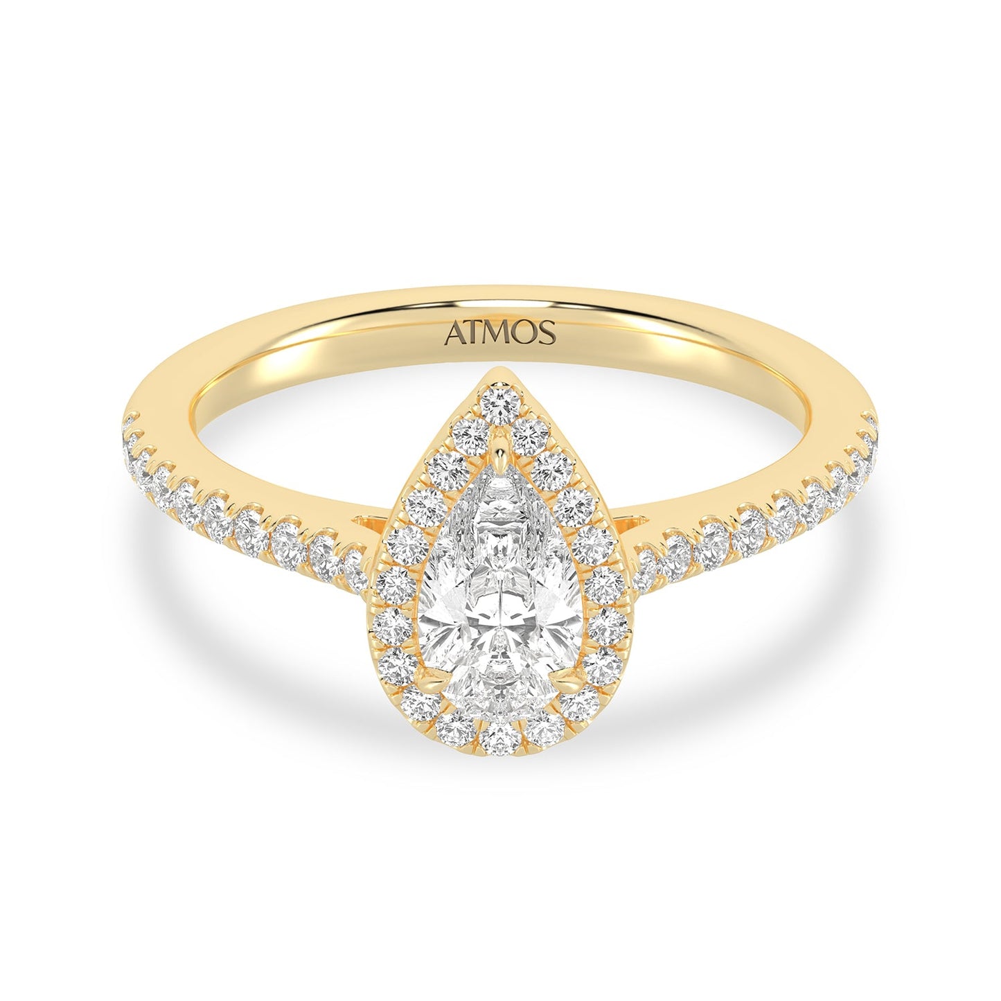 Atmos Signature Dewdrop Halo Ring_Product Angle_1 Ct. - 1