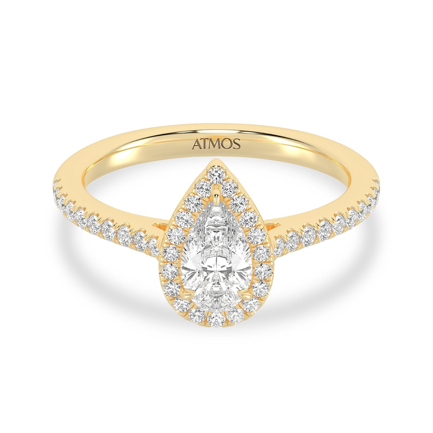 Atmos Signature Dewdrop Halo Ring_Product Angle_1 Ct. - 1