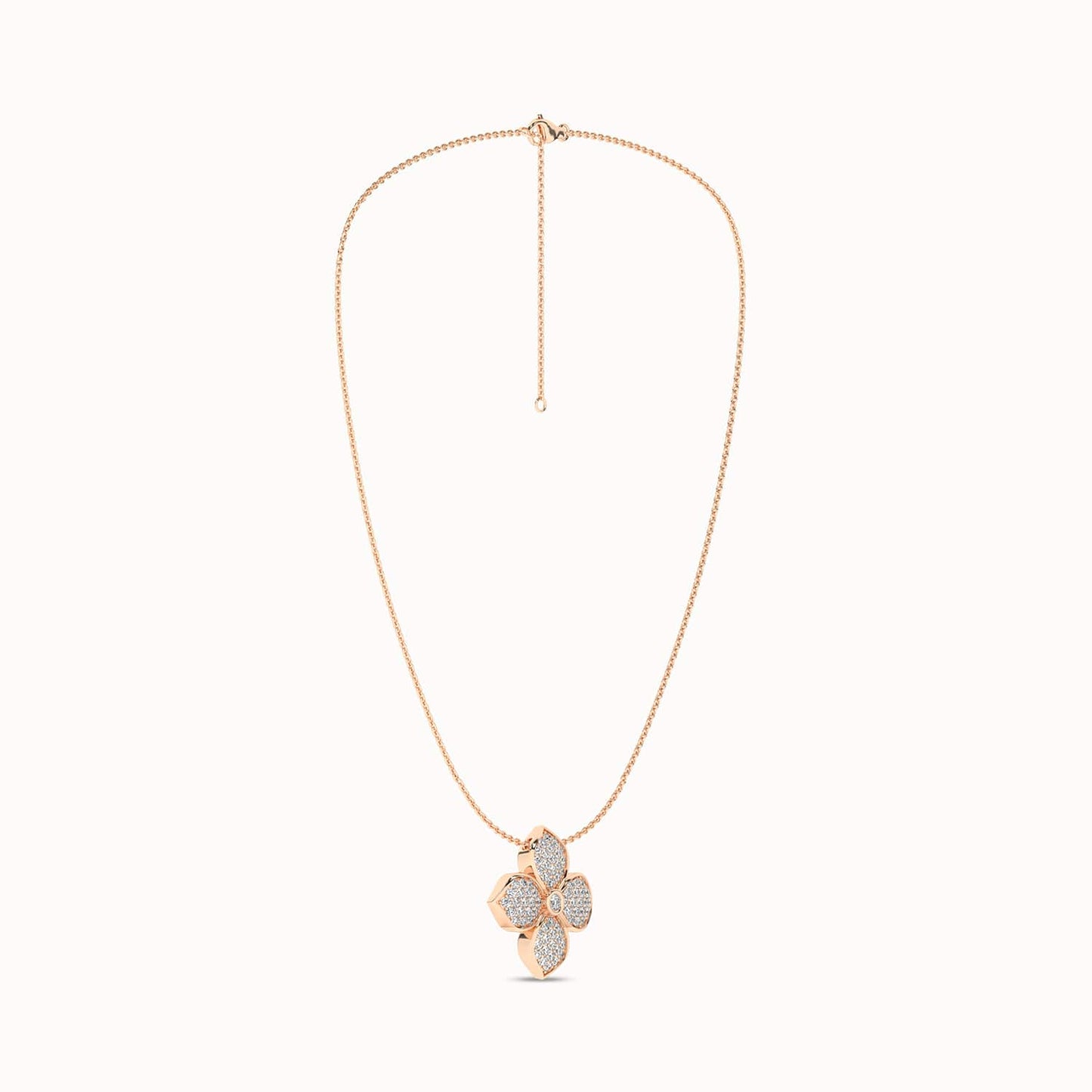 La Fleur Diamond Radiant Necklace_Product Angle_5/8Ct. - 3