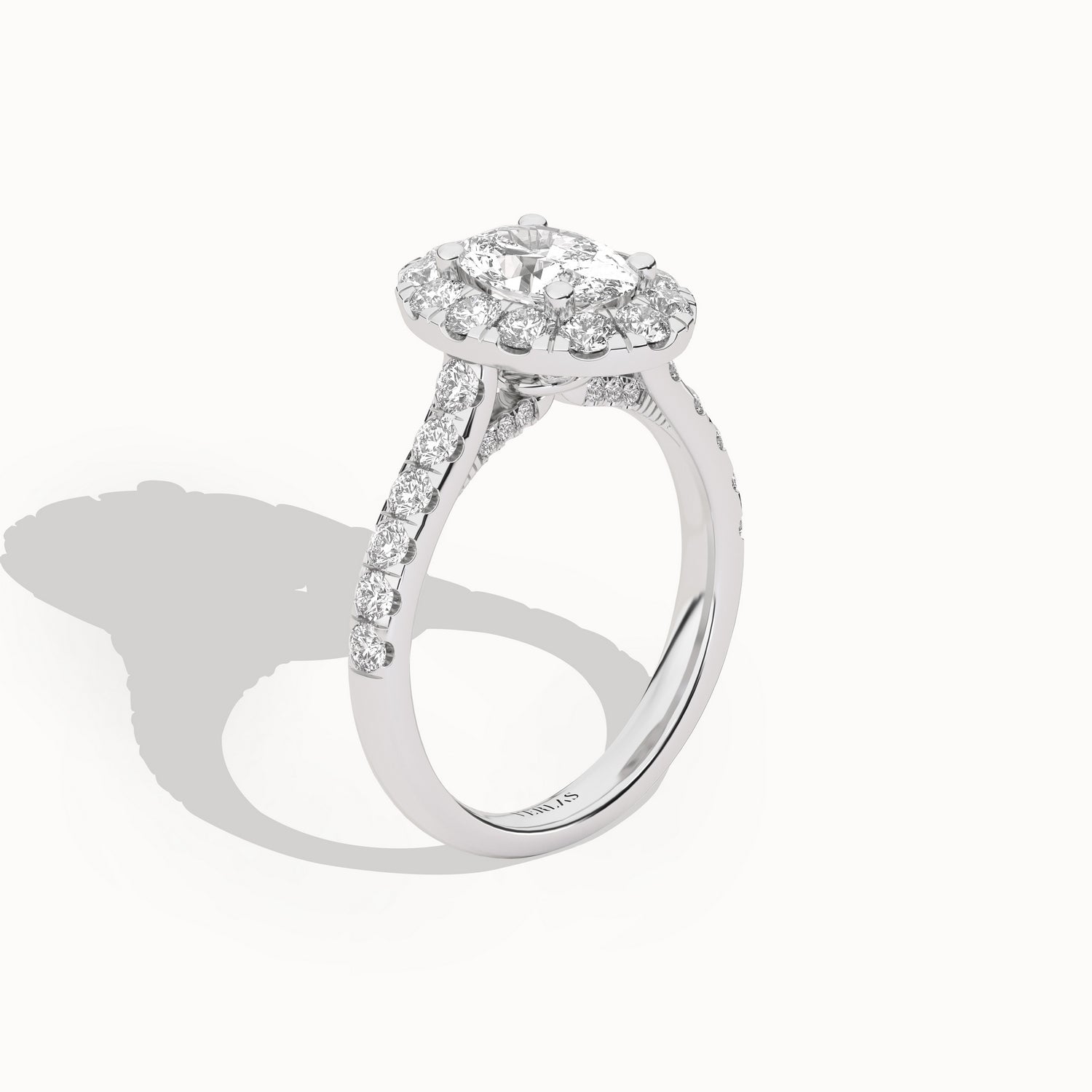 Signature Ellipse Halo Ring_Product Angle_2Ct - 2