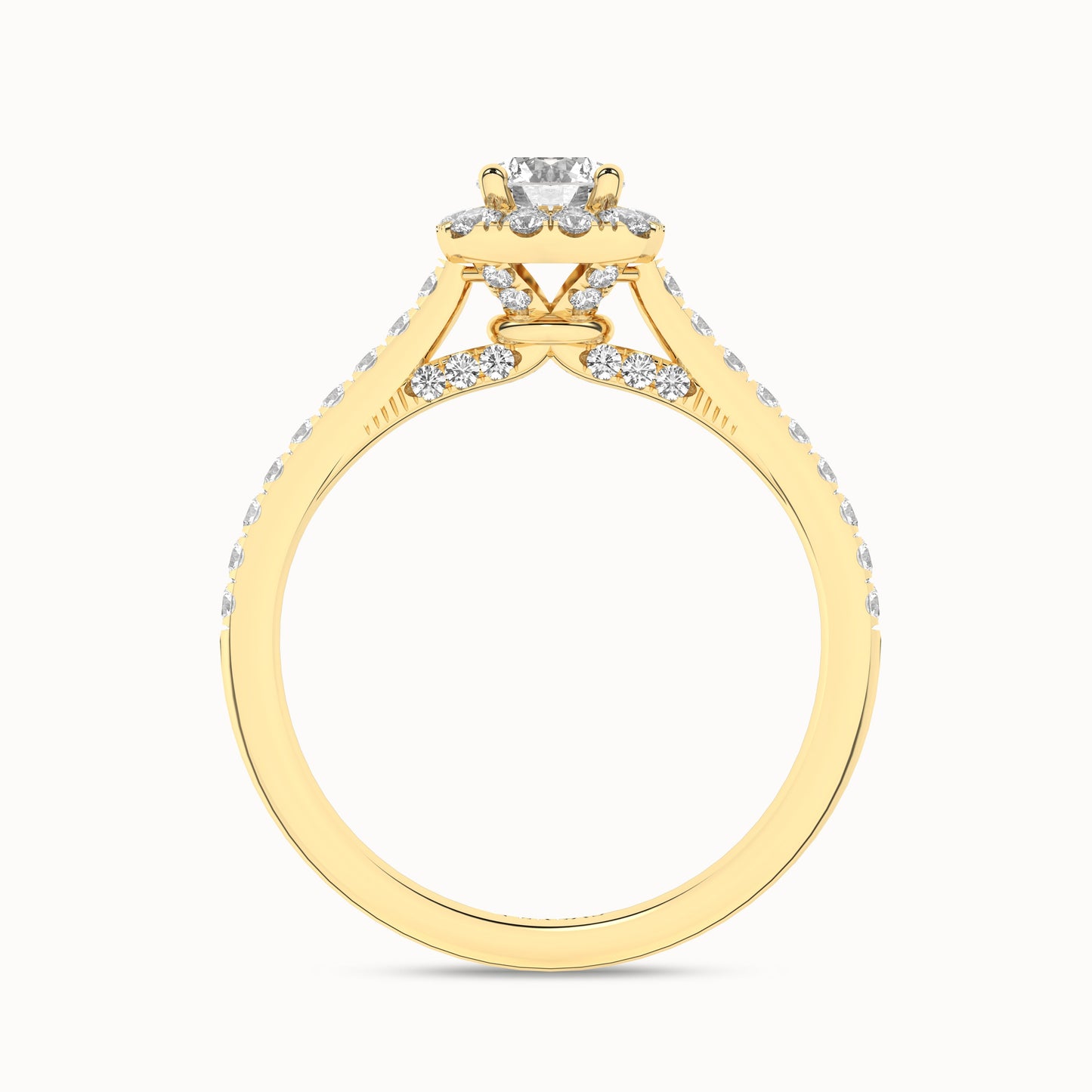 Round-Center Princess Halo Ring_Product Angle_3/4Ct. - 2