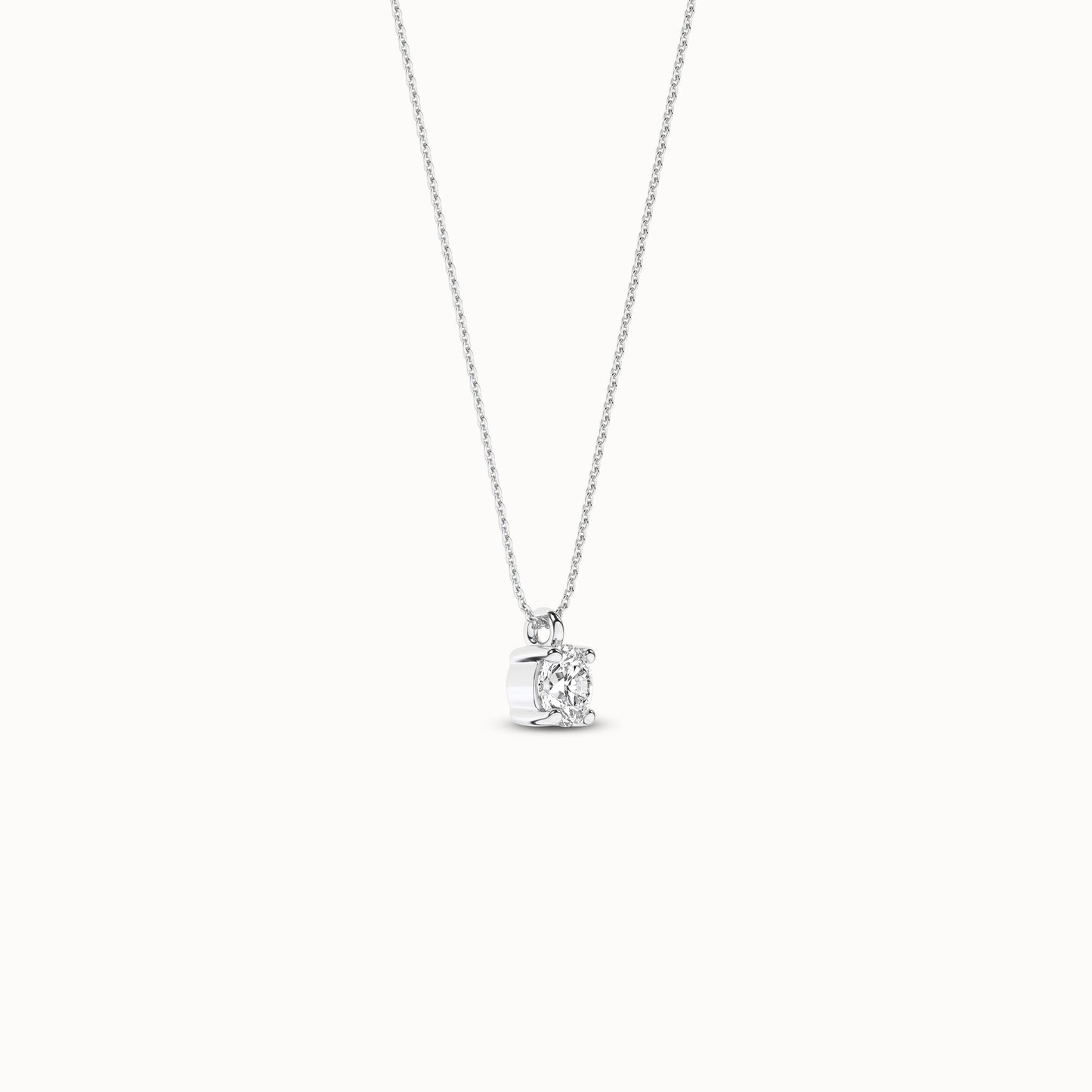 Essential Round Necklace _Product Angle_1/5Ct. - 2