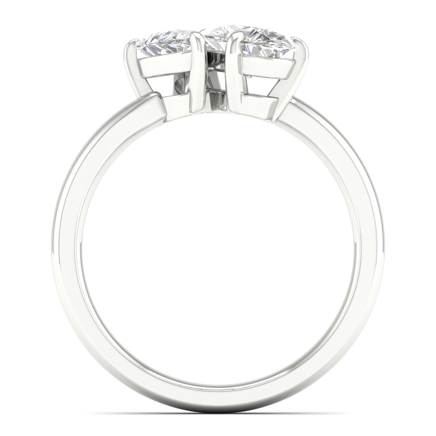 Atmos Asymmetrical Pear Diamond Two Stone Ring_Product Angle_1 1/3 Ct. - 3