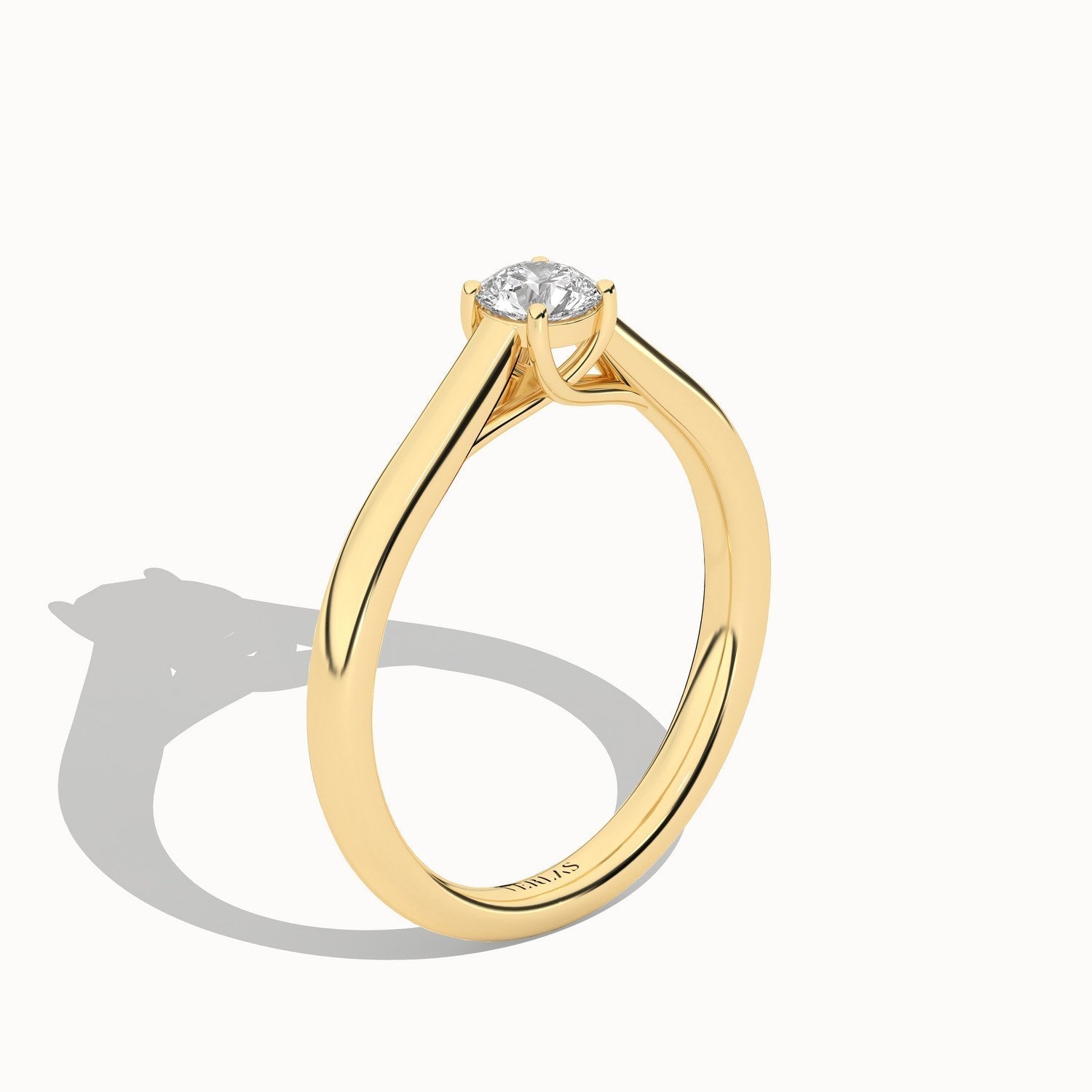 Timeless Round Ring_Product Angle_1/3Ct - 4