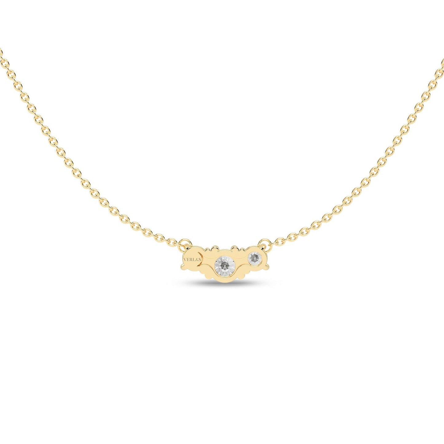 3-Stone Atmos Diamond Necklace_Product Angle_1/2 Ct. - 3