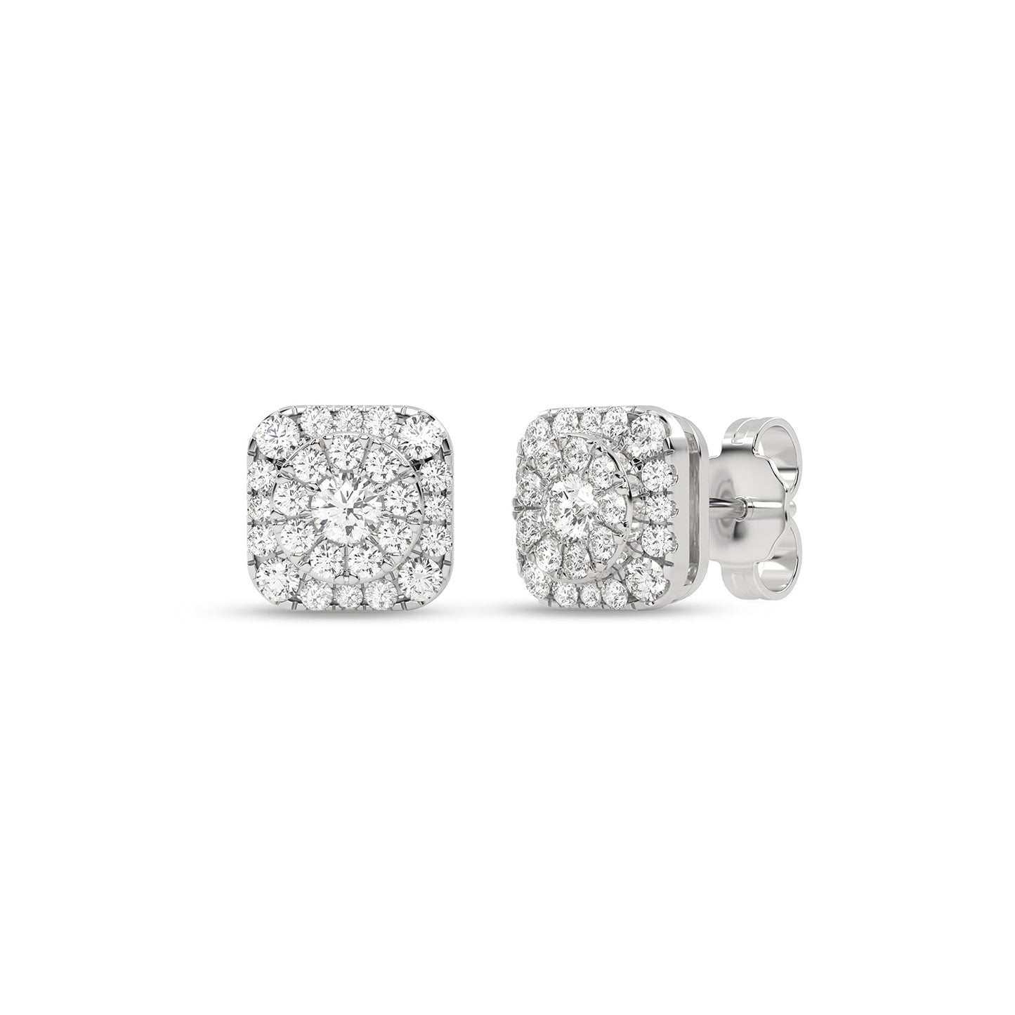 Round-Cushion Halo Studs_Product Angle_1/2 Ct. - 2