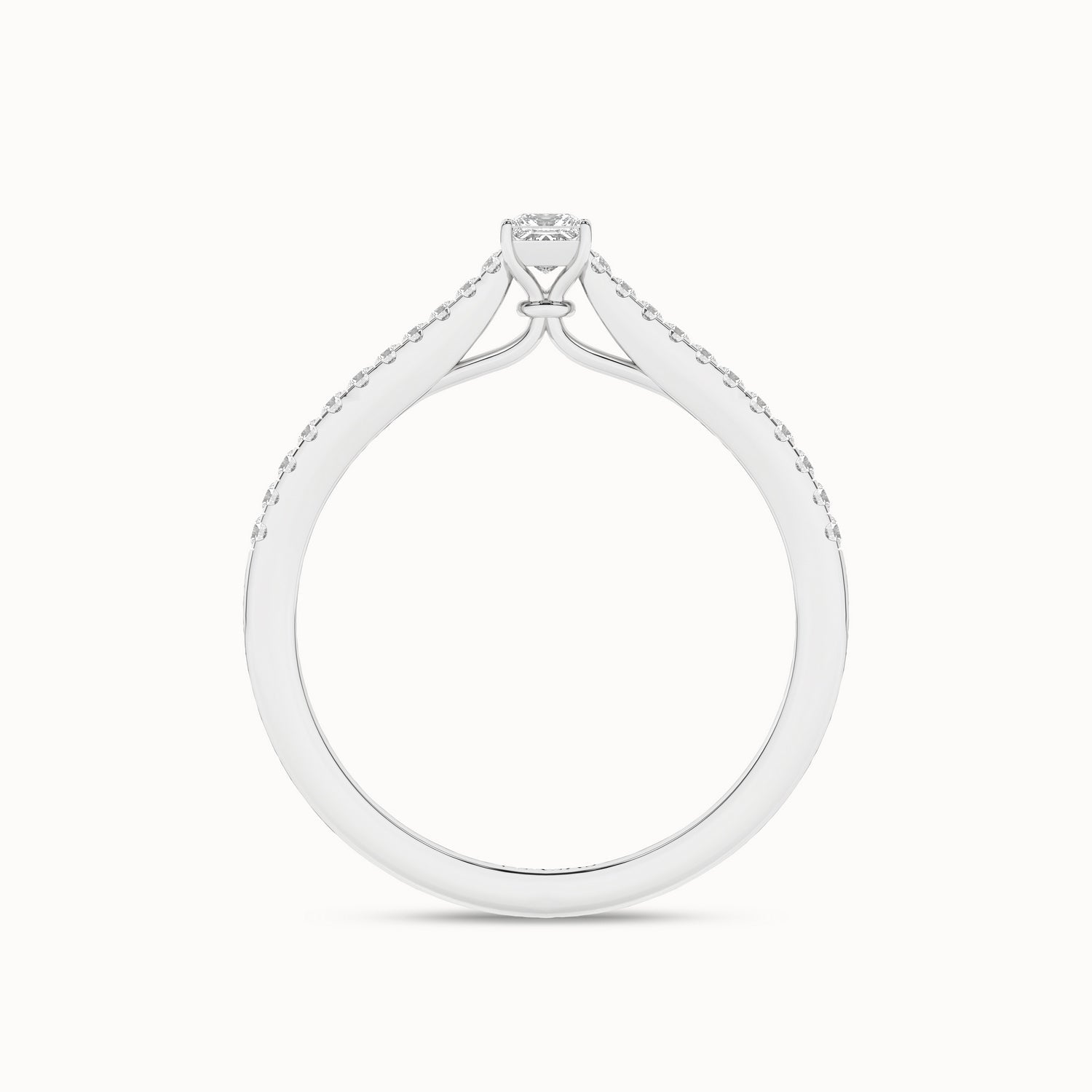 Signature Princess Ring_Product Angle_1/4Ct - 3