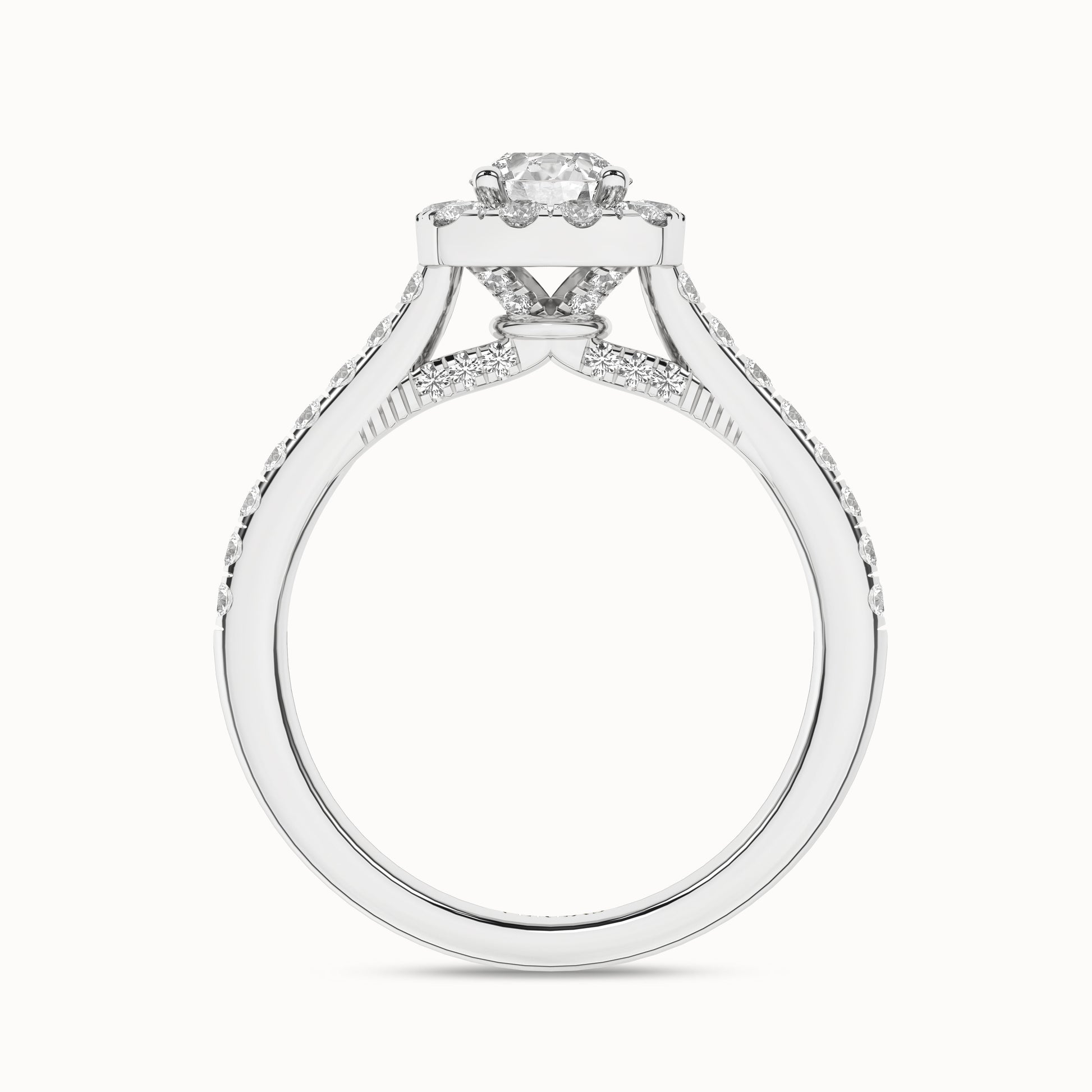 Round-Center Princess Halo Ring_Product Angle_1Ct. - 2