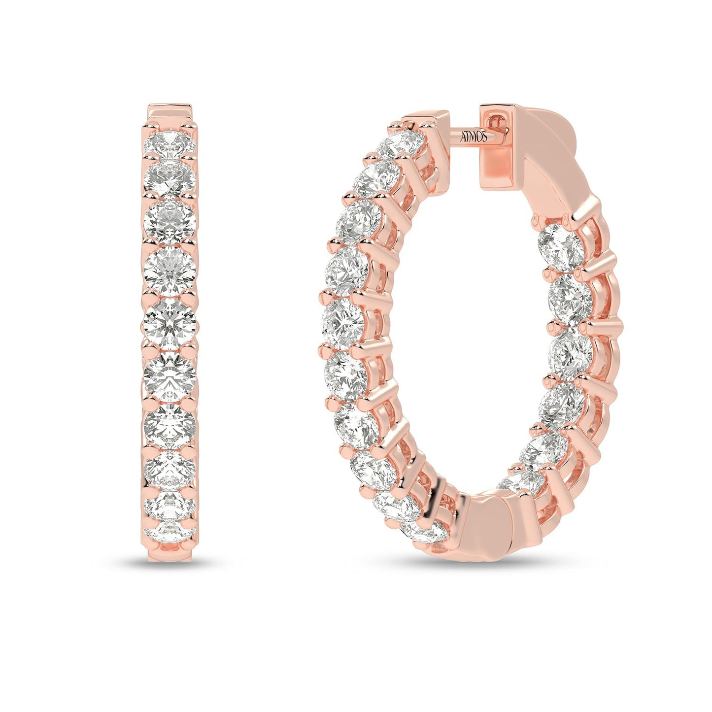 Atmos Diamond Charming Hoops_Product angle _3 - 2