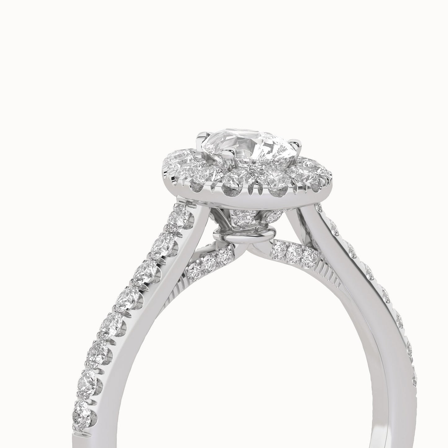 Signature Dewdrop Halo Ring_Product Angle_1Ct - 5