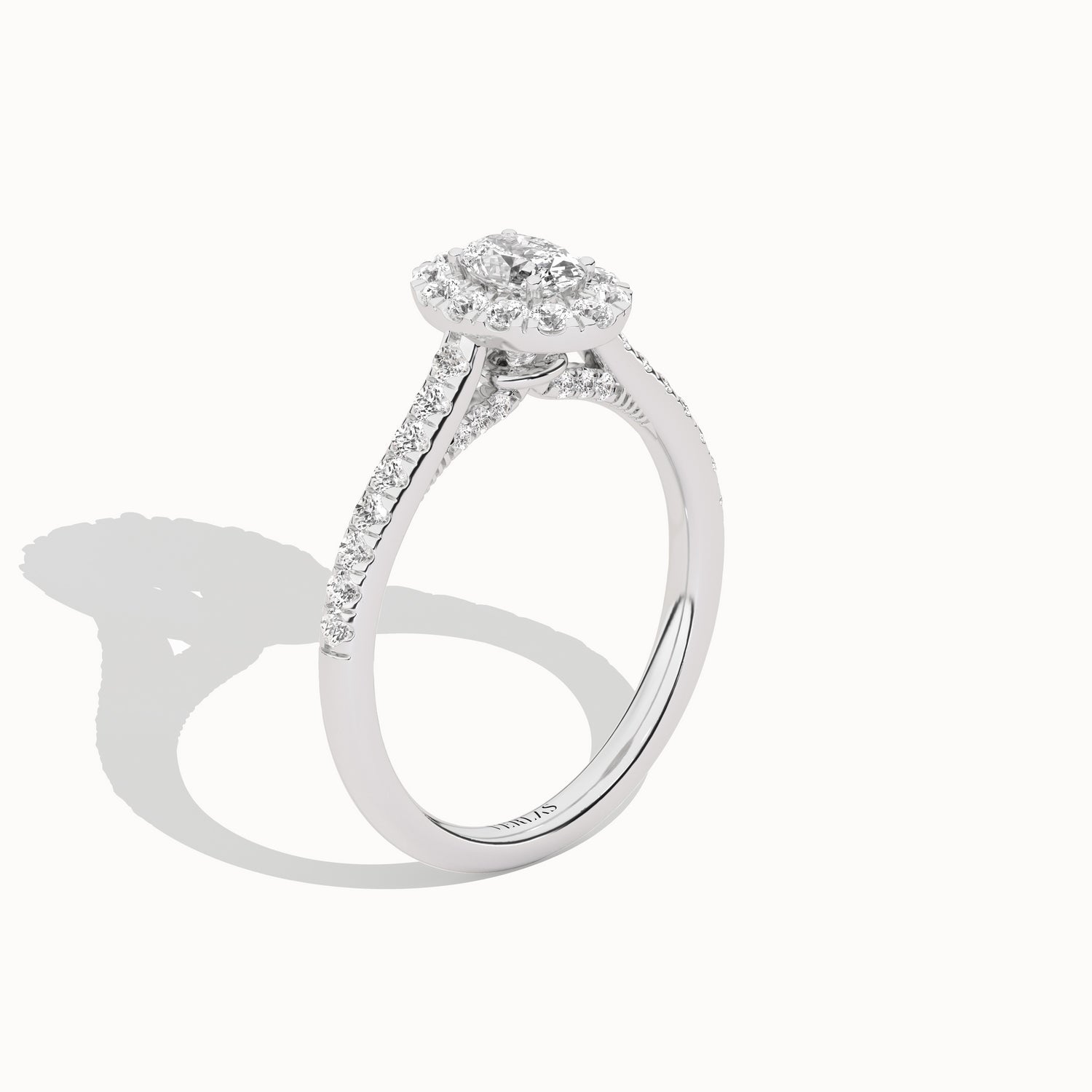 Signature Ellipse Halo Ring_Product Angle_3/4Ct - 2