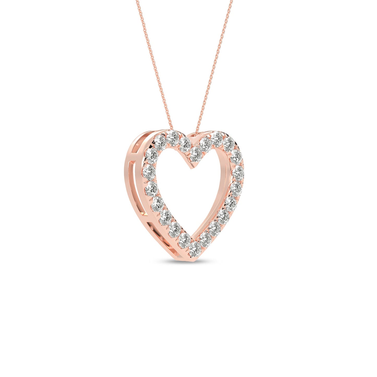 Atmos Heart Silhouette Necklace_Product Angle_1/2 Ct. - 2