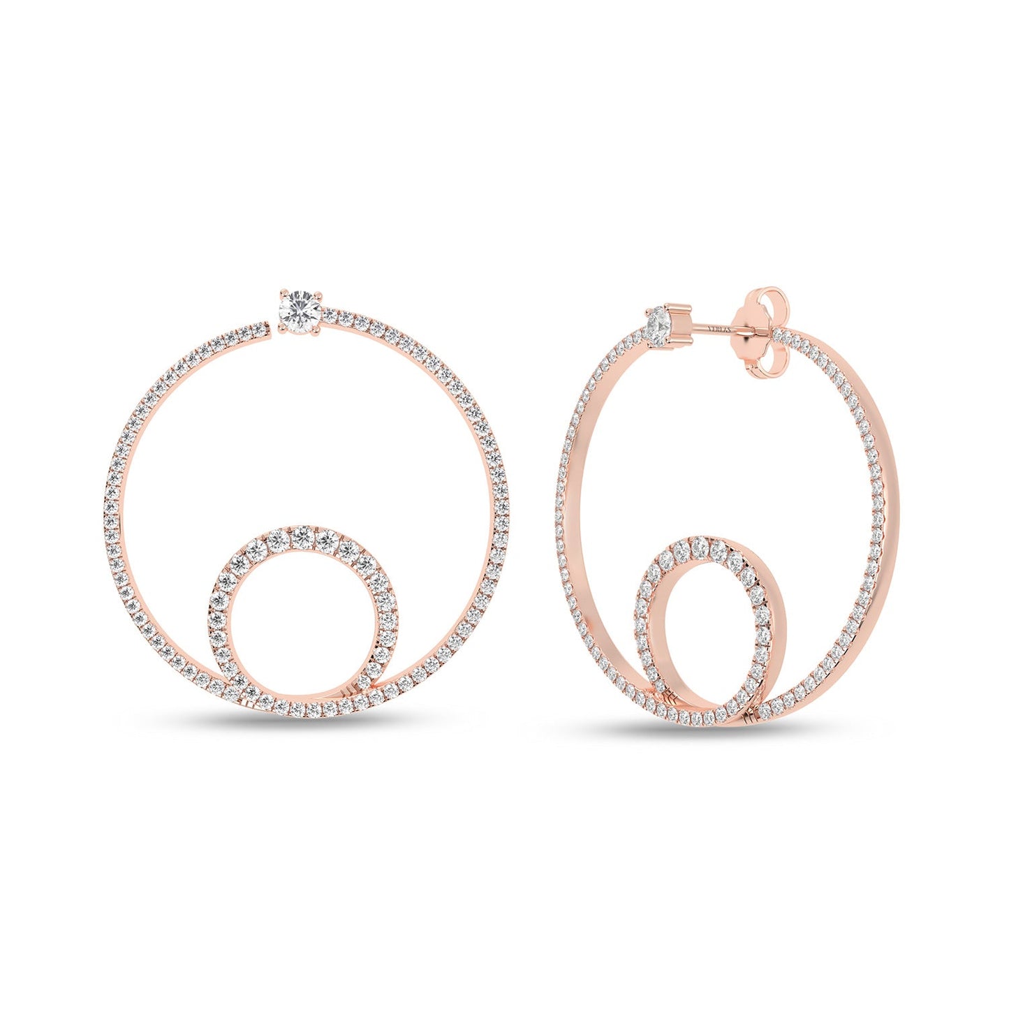 Shimmering Loop Bardot Hoops_Product Angle_PCP Main Image