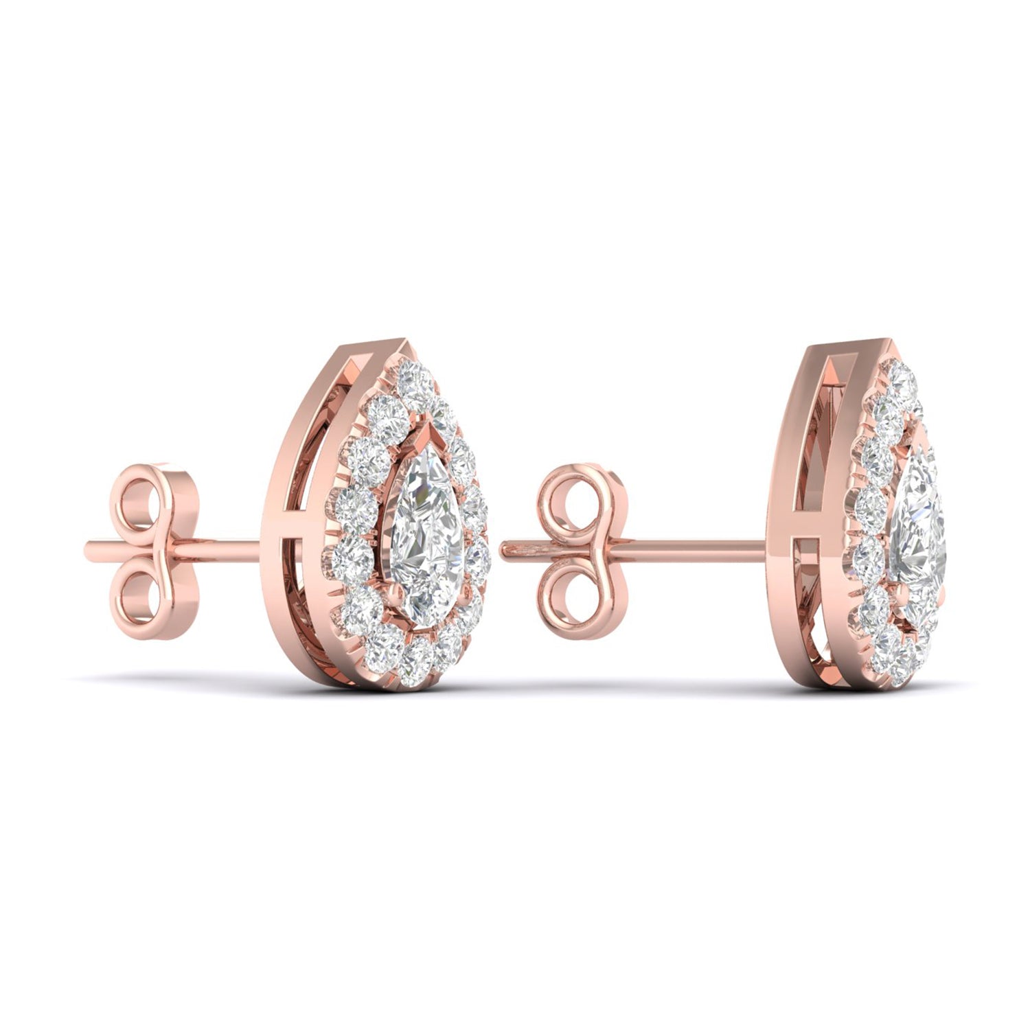 Dewdrop Halo Studs_Product Angle_1/2 Ct. - 3