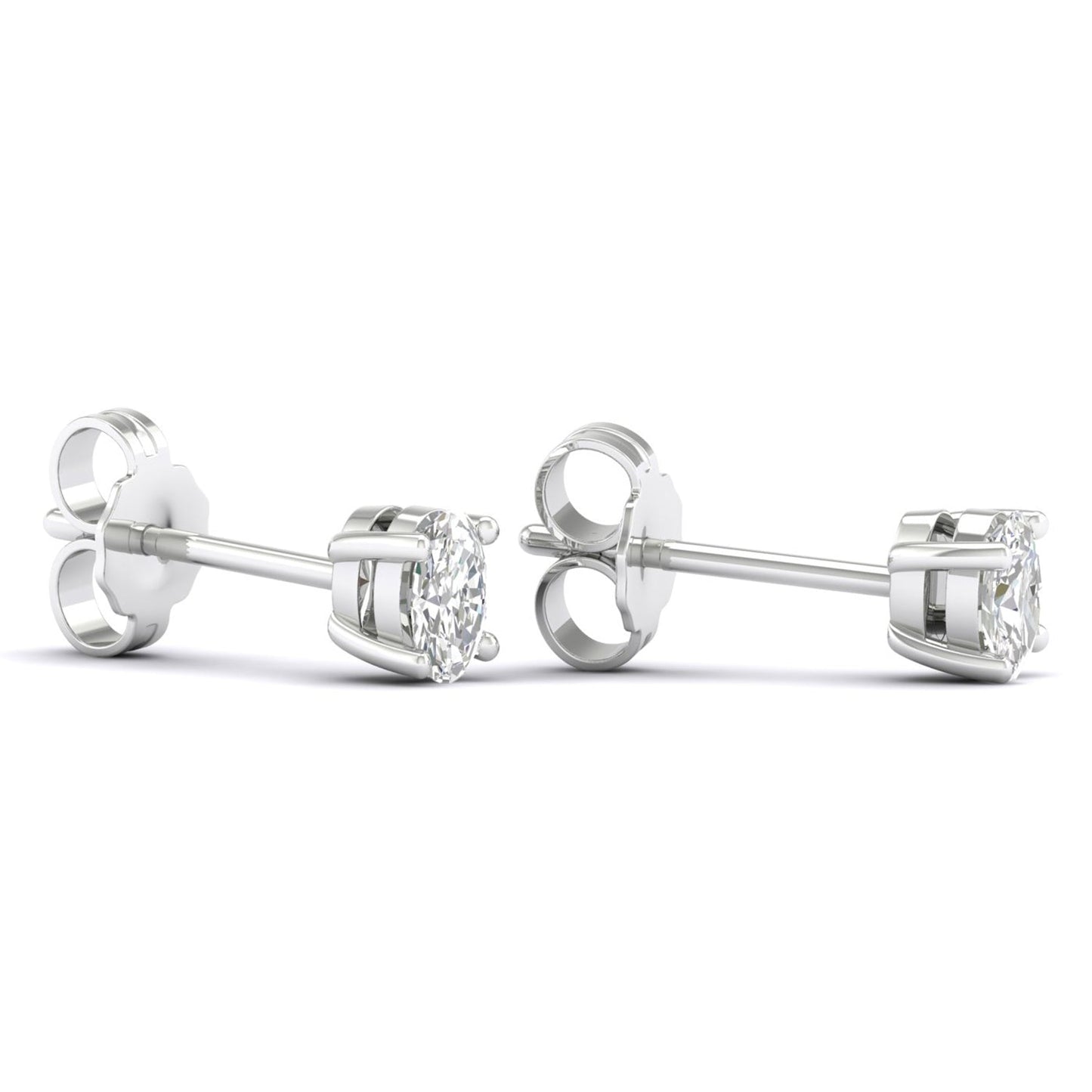 Ellipse Solitaire Studs_Product Angle_1/3 Ct. -  2