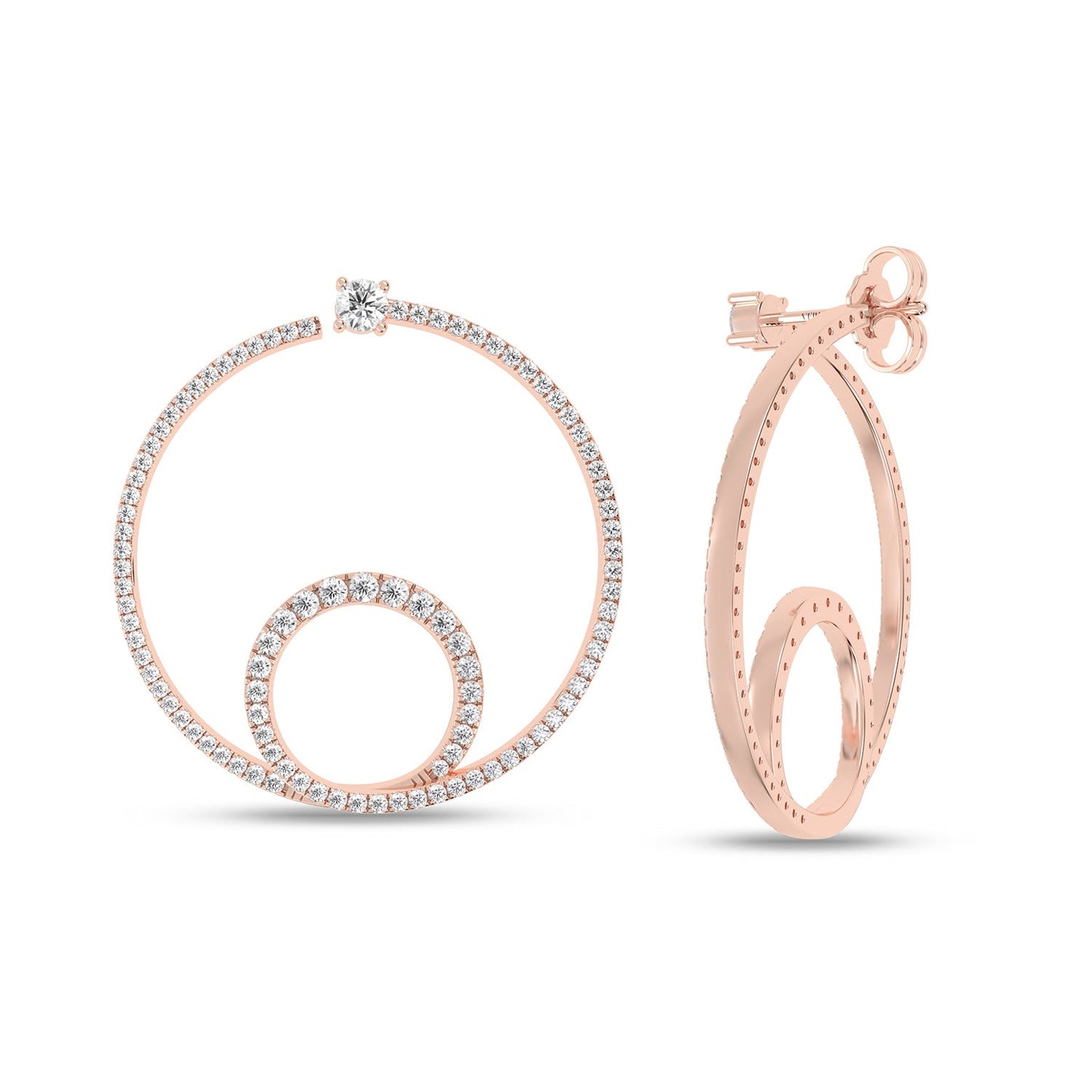 Shimmering Loop Bardot Hoops_Product Angle_1 1/4 Ct. - 2 