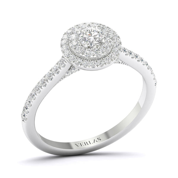 Signature Round Double Halo Ring