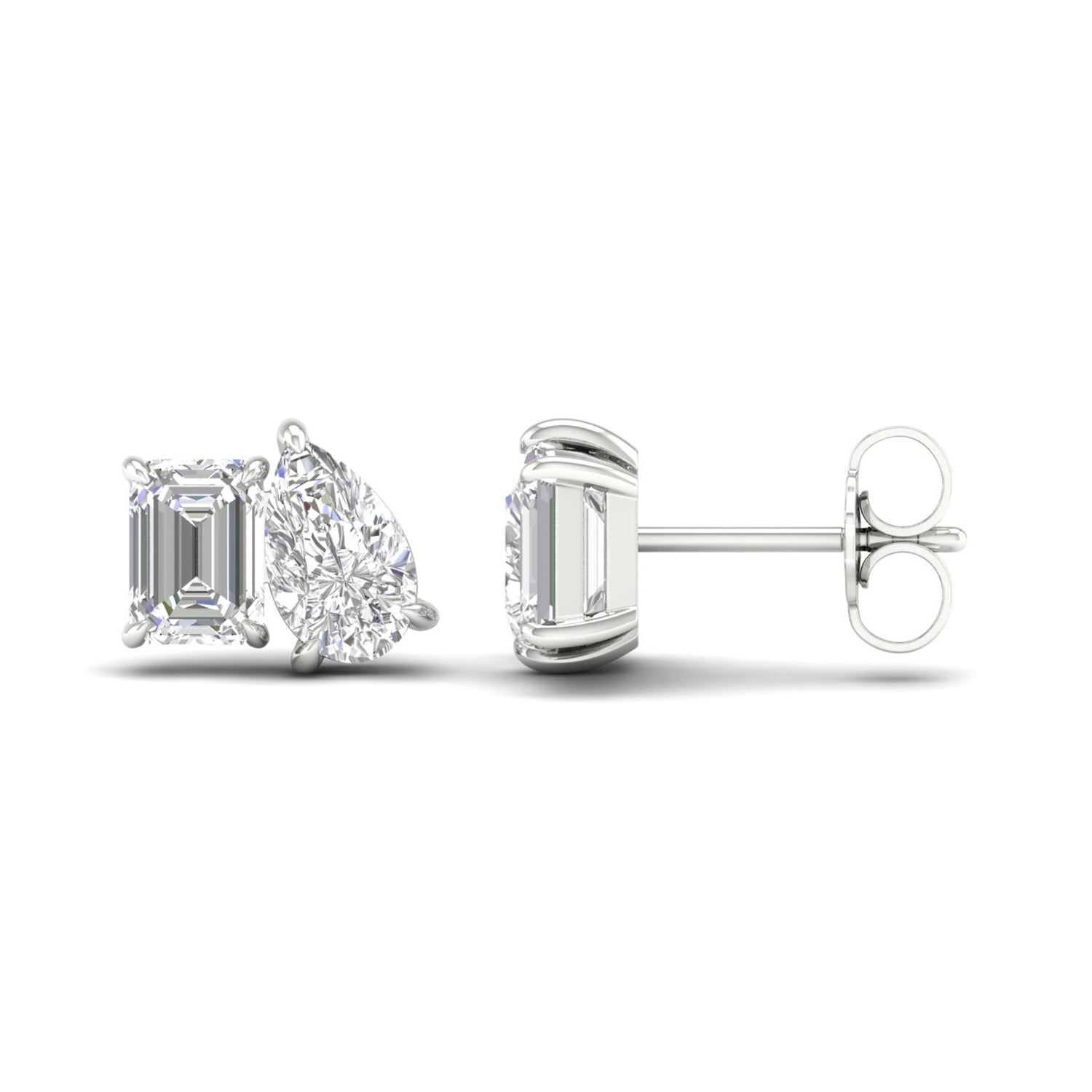 Wendy 2 Carat Pear and Radiant Toi Et Moi Ring 10k Yellow Gold Wendy 2 Carat Pear and Radiant Toi Et Moi Ring 10k Yellow Gold